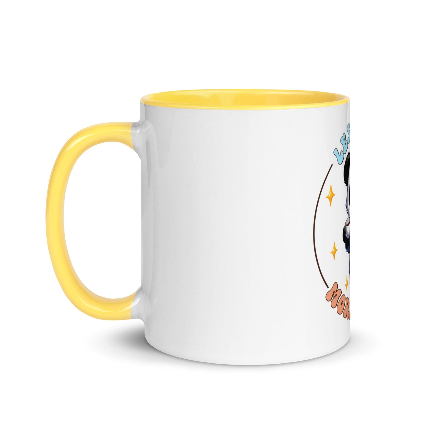 Less talk panda Mug with Color Inside