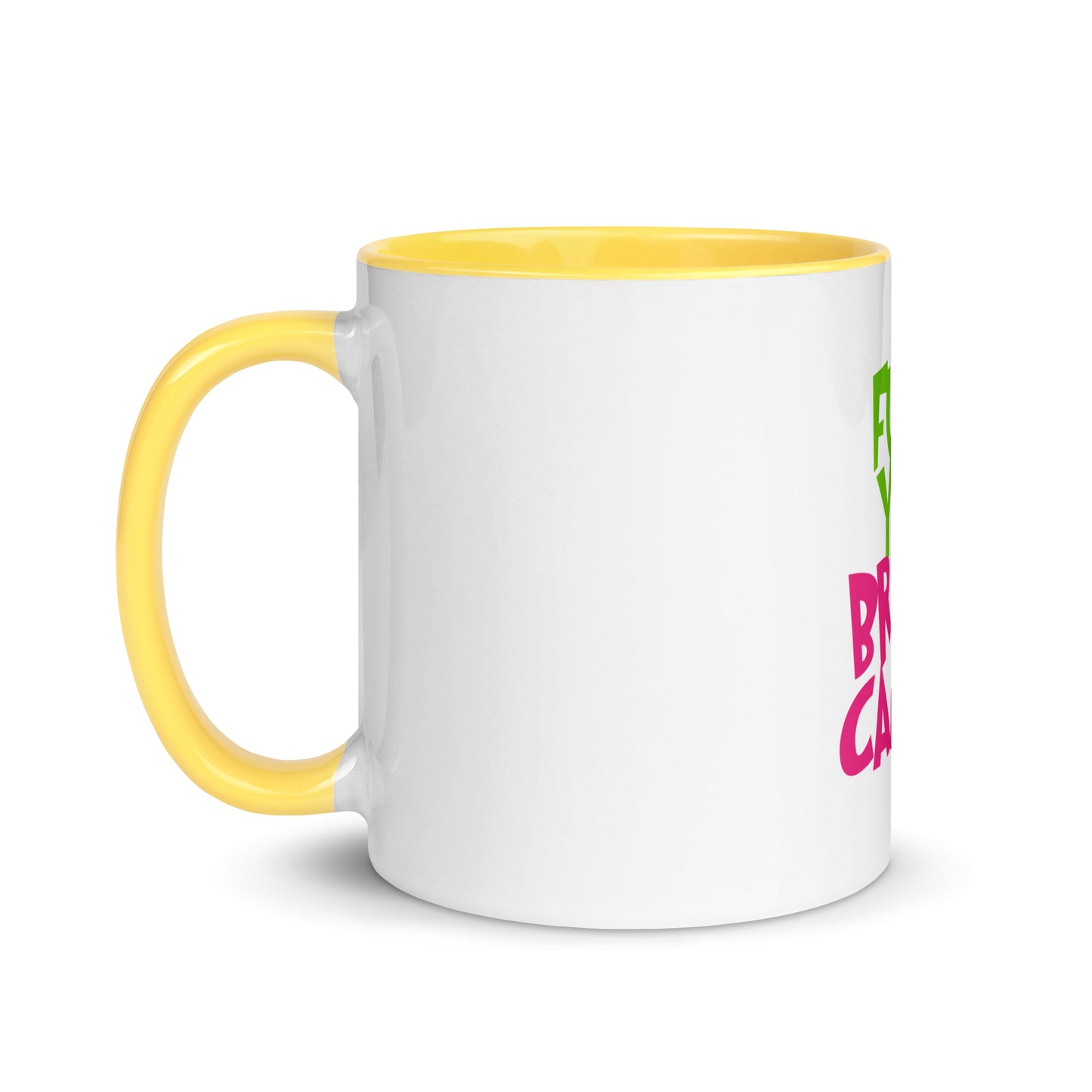 Grinch fu breast cancer Mug with Color Inside