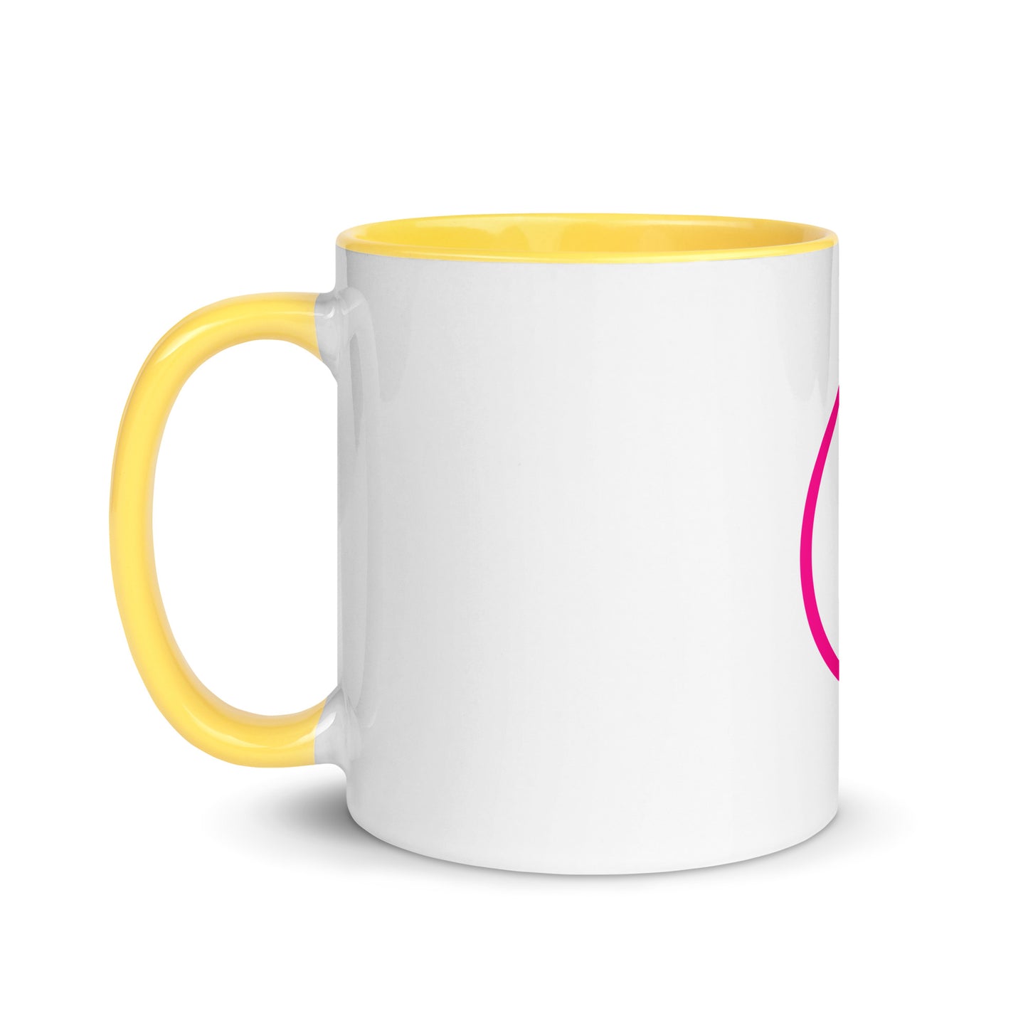 Breast cancer silhouette Mug with Color Inside