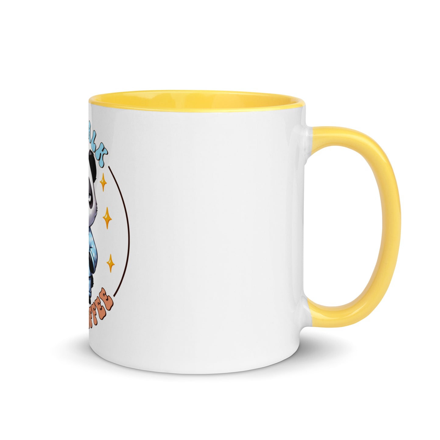 Less talk panda Mug with Color Inside