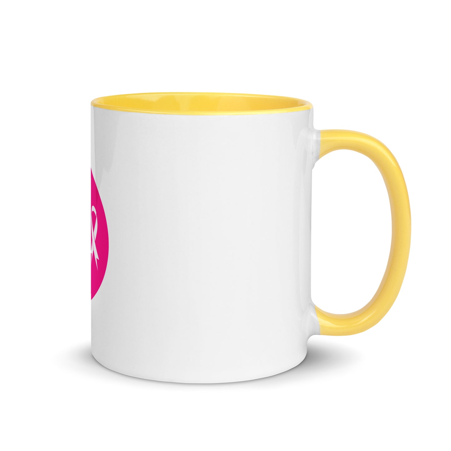 Breast cancer silhouette Mug with Color Inside