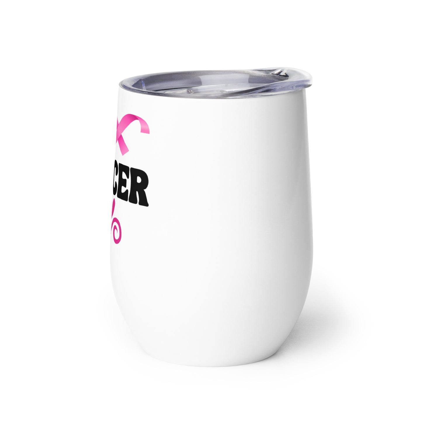 FU Cancer Wine tumbler