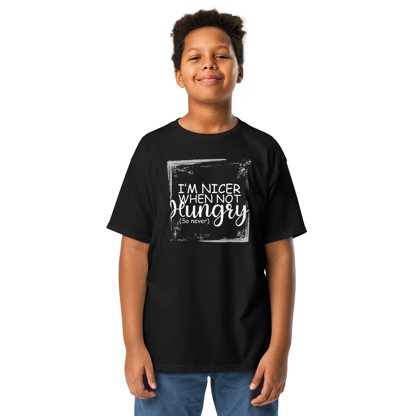 Nicer when not hungry Youth classic tee