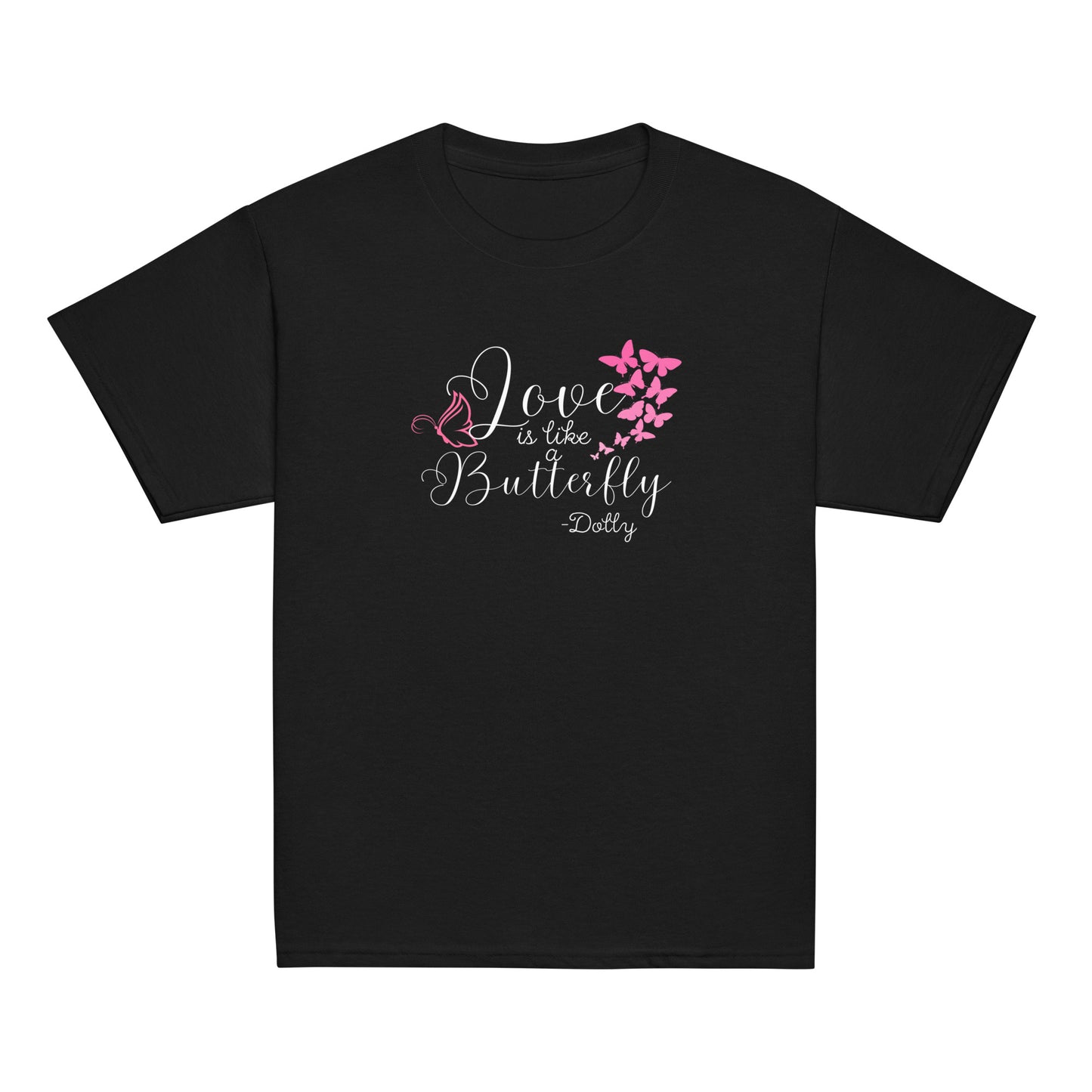 Love is like butterfly Youth classic tee