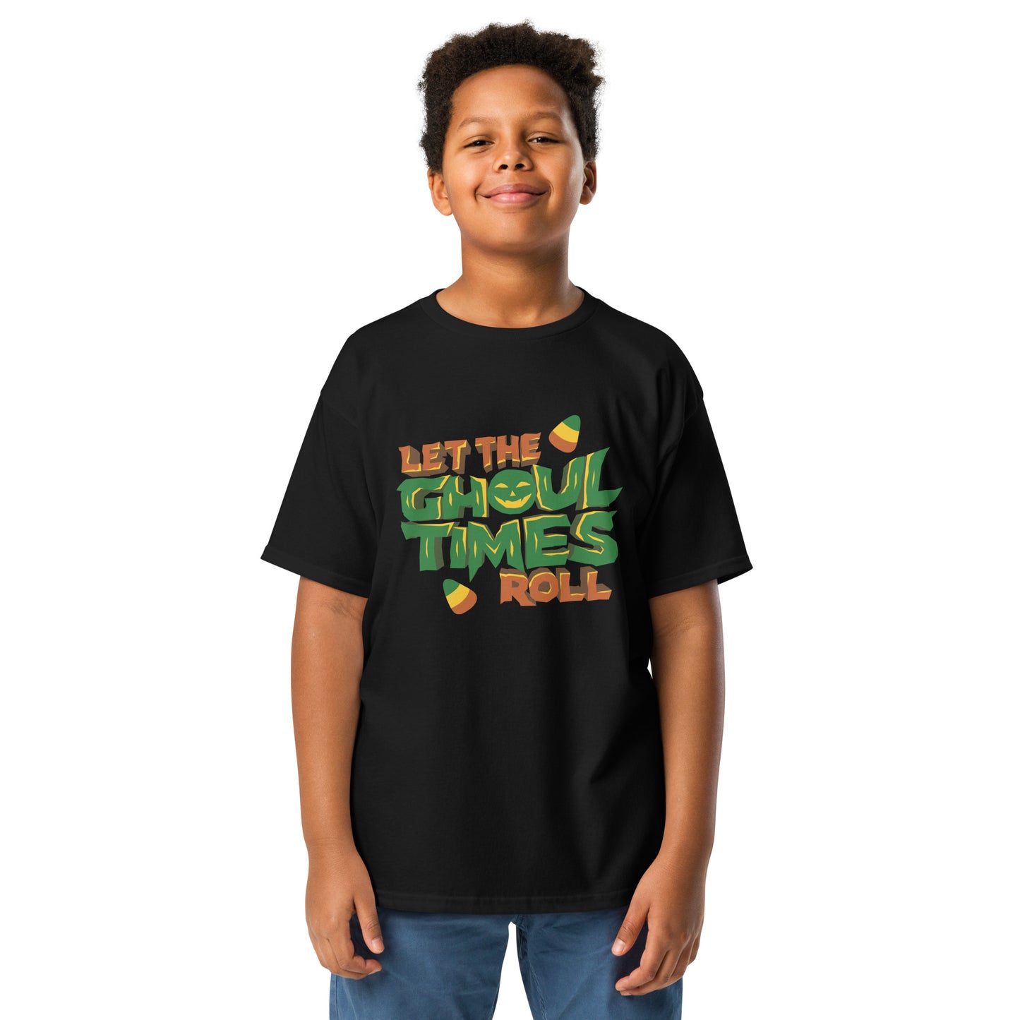 Let the ghoul times roll Youth classic tee