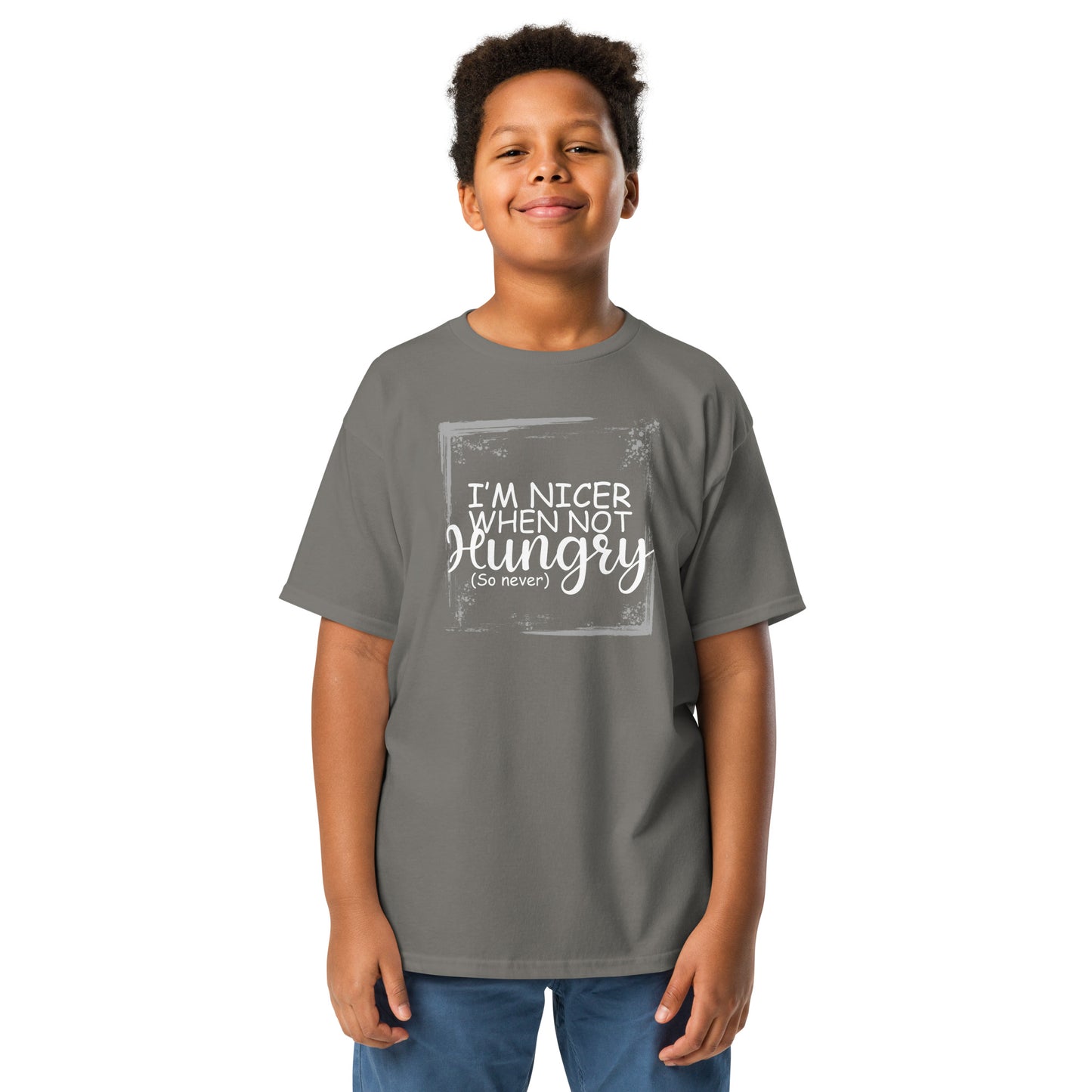 Nicer when not hungry Youth classic tee