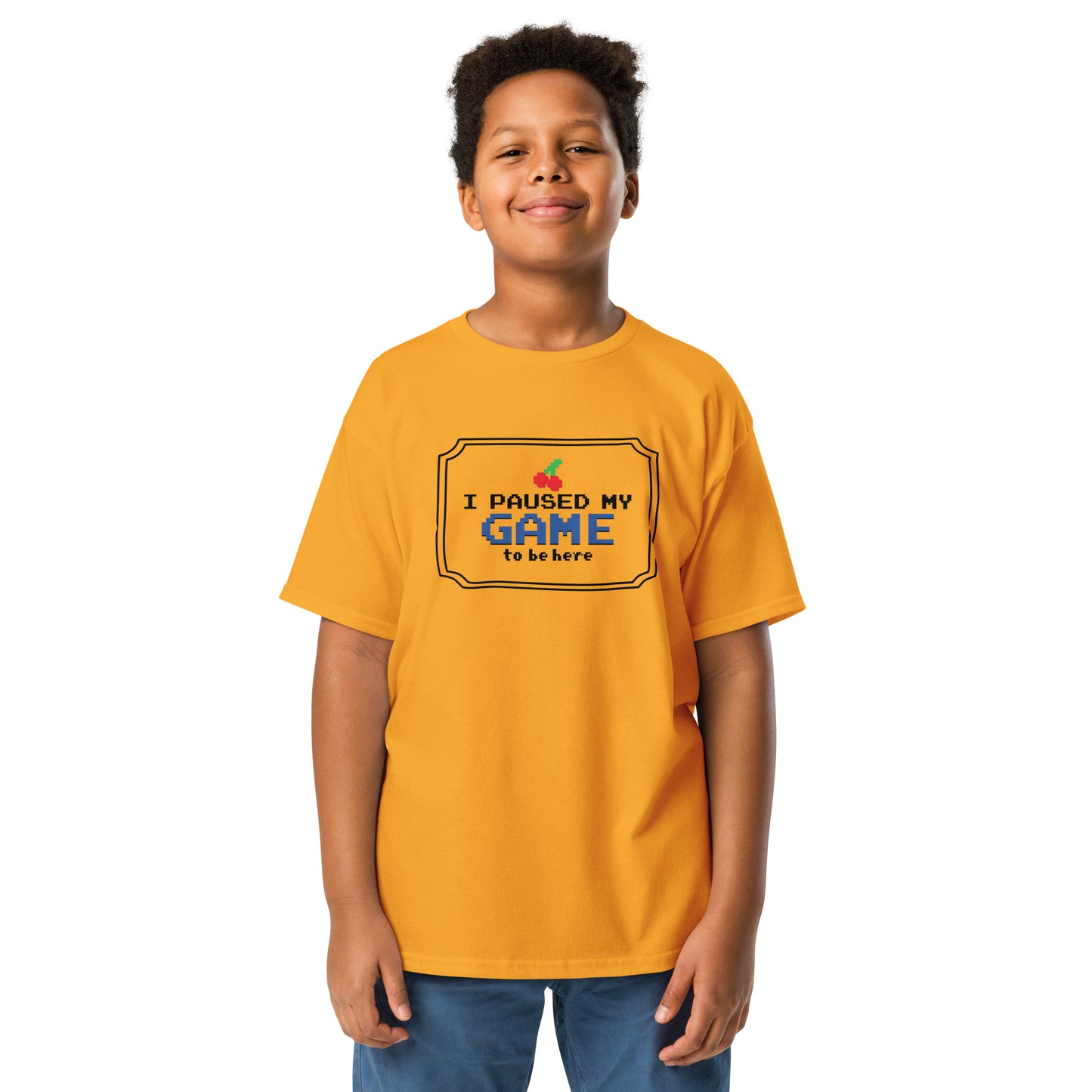 Paused my game Youth classic tee