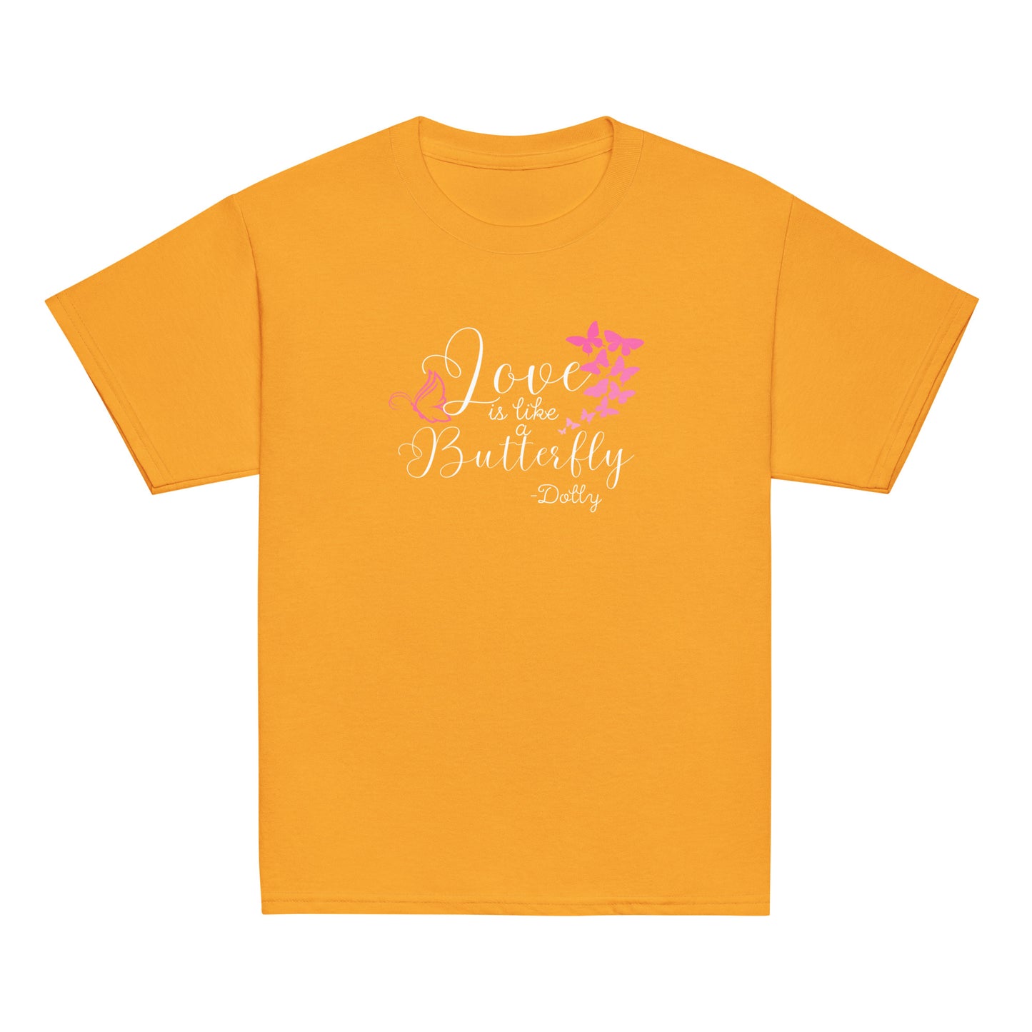 Love is like butterfly Youth classic tee