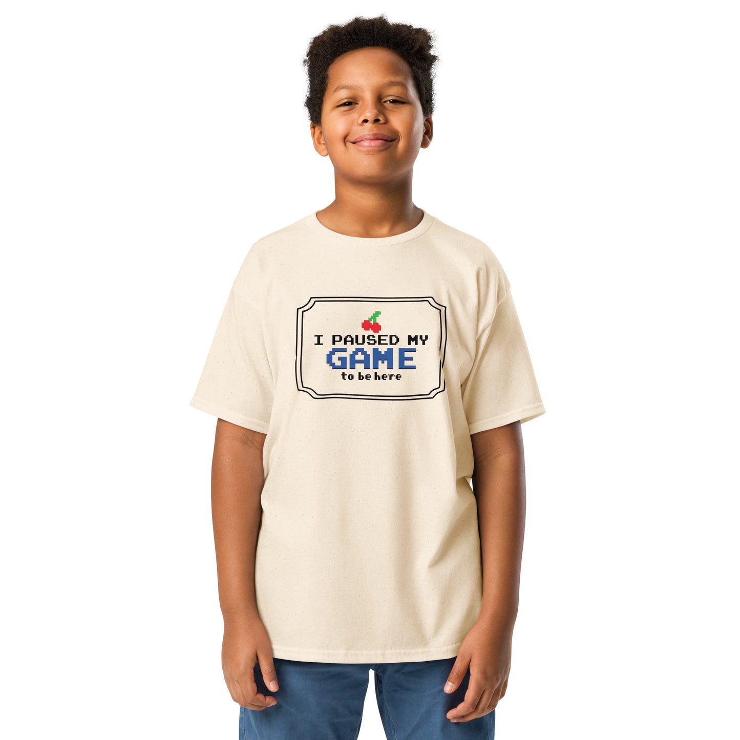 Paused my game Youth classic tee