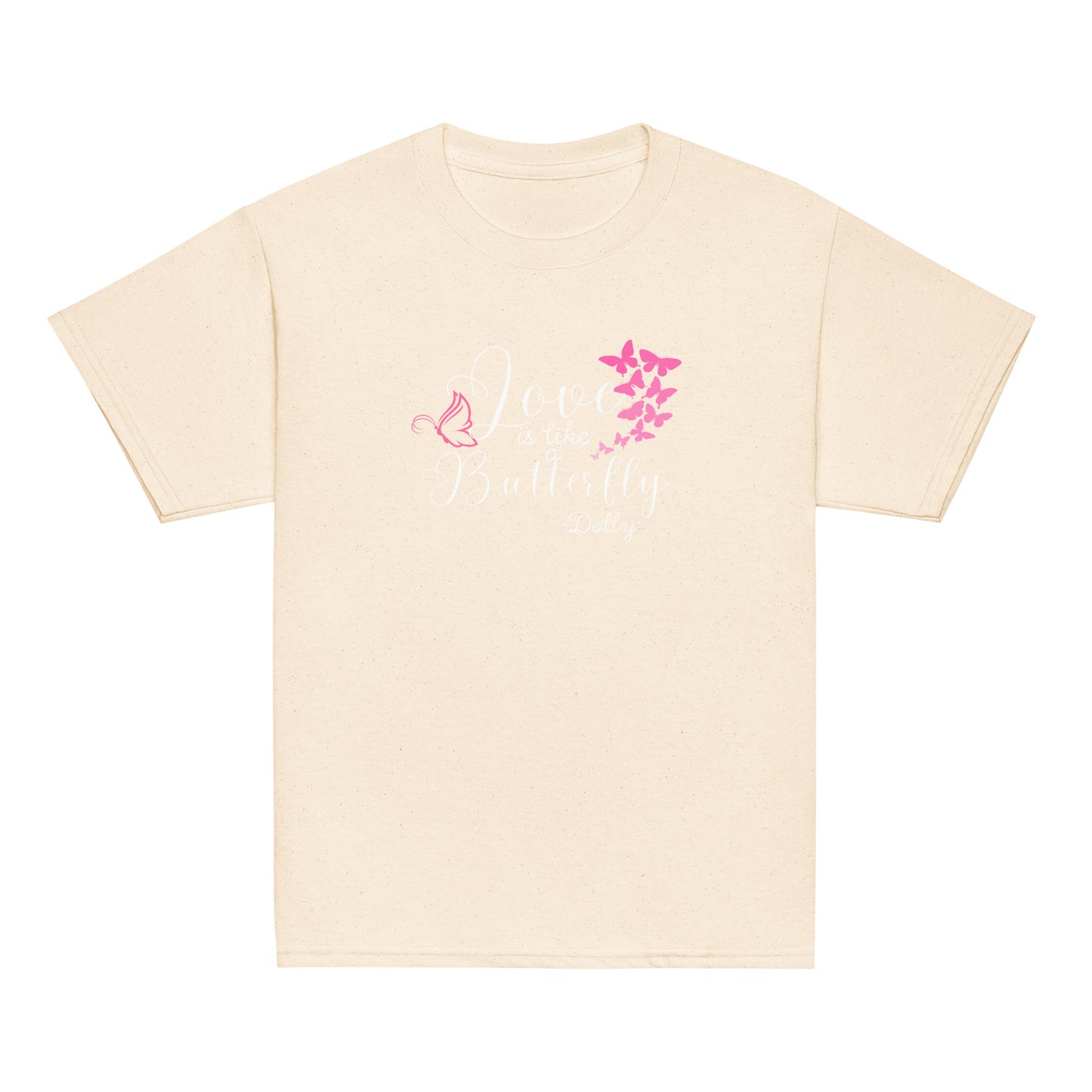 Love is like butterfly Youth classic tee