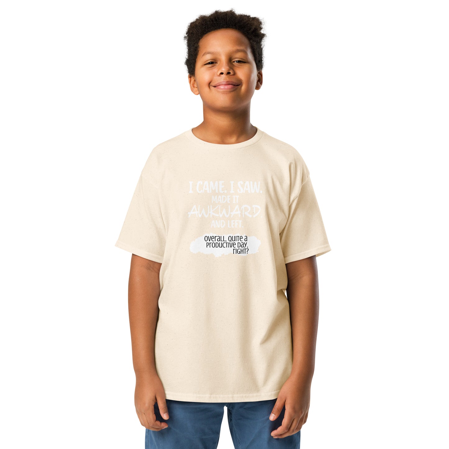 I made it awkward Youth classic tee