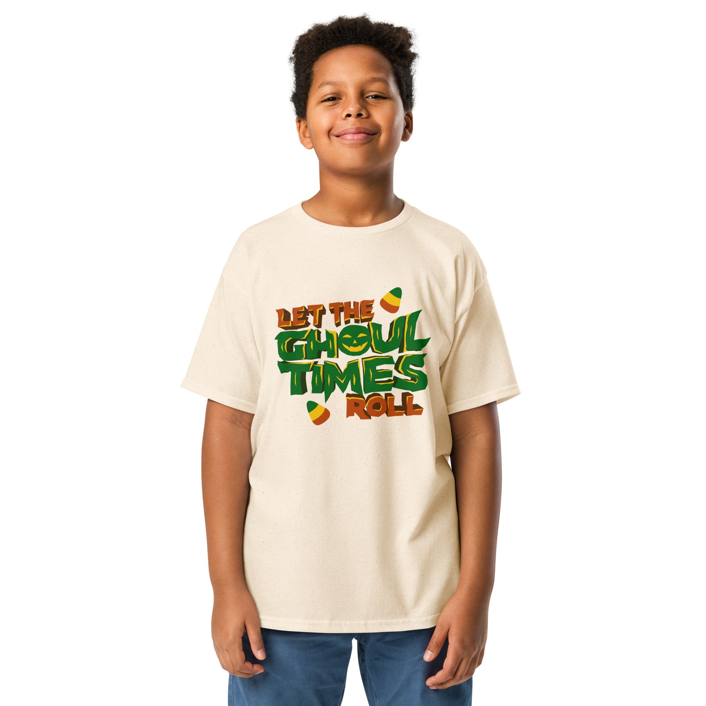 Let the ghoul times roll Youth classic tee