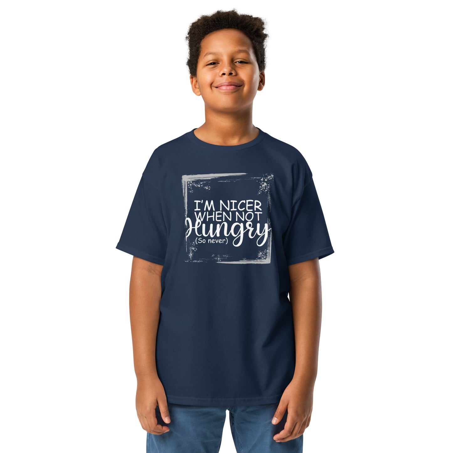 Nicer when not hungry Youth classic tee