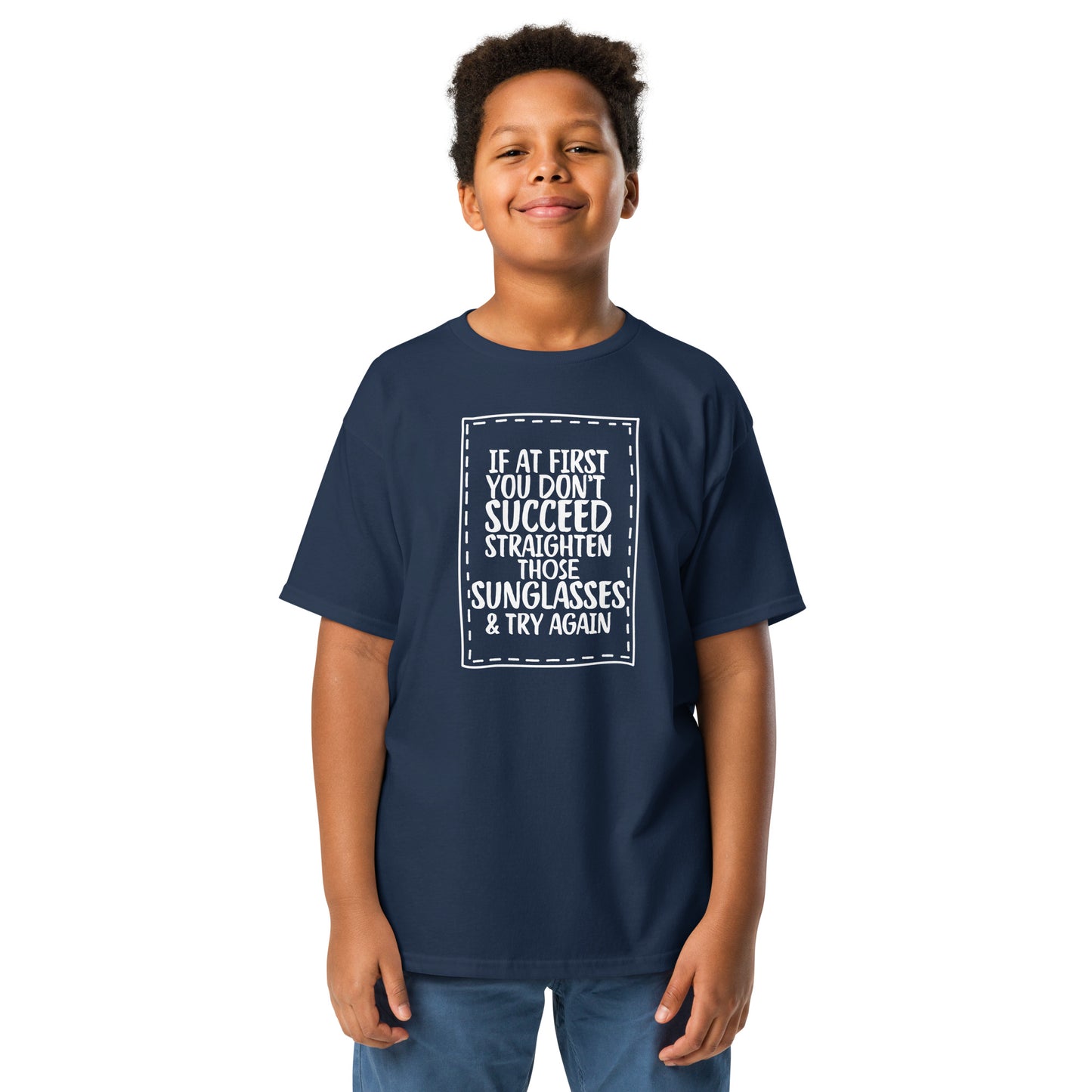 Straighten sunglasses Youth classic tee