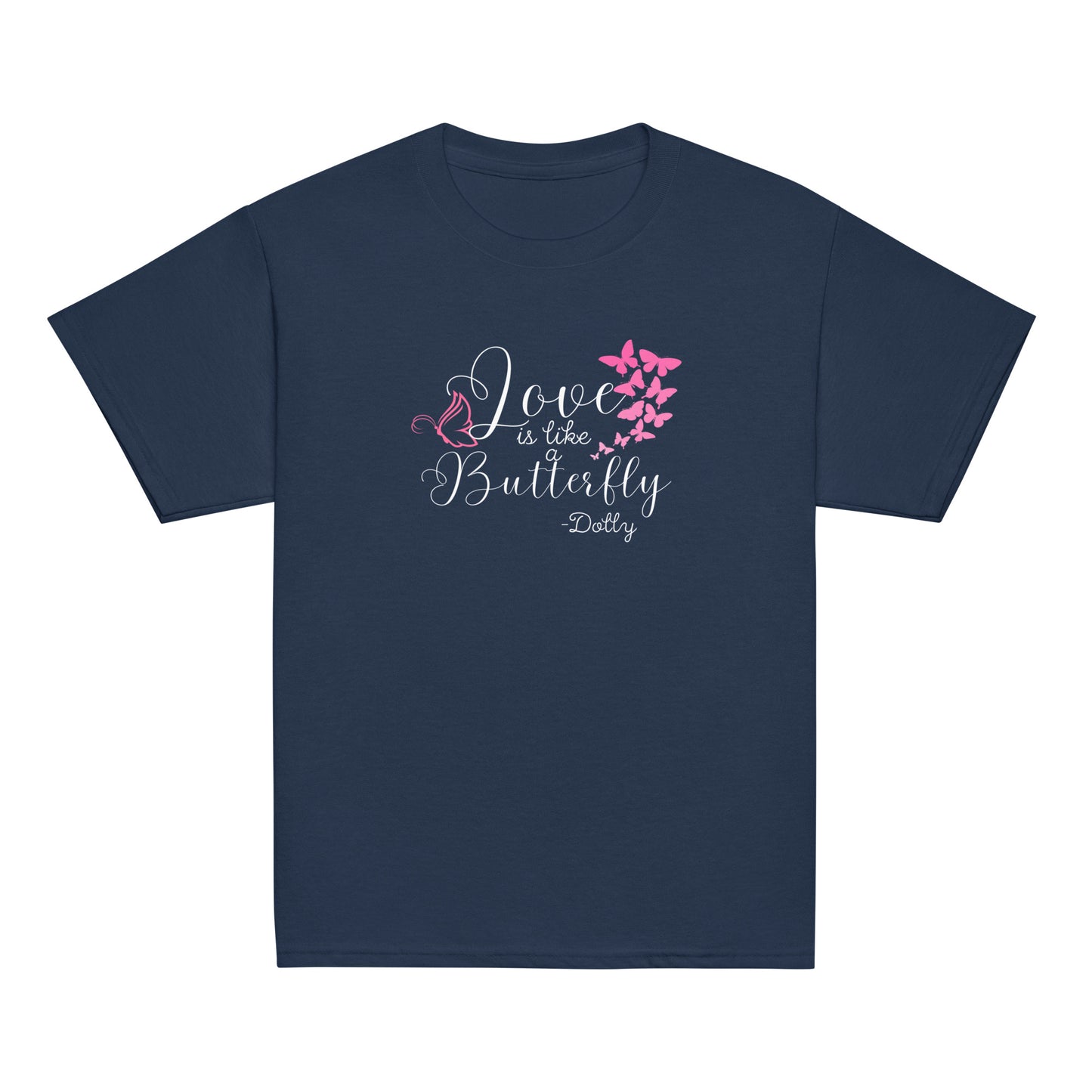 Love is like butterfly Youth classic tee