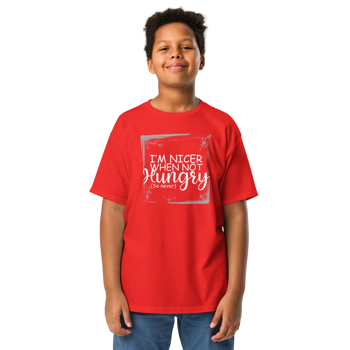 Nicer when not hungry Youth classic tee