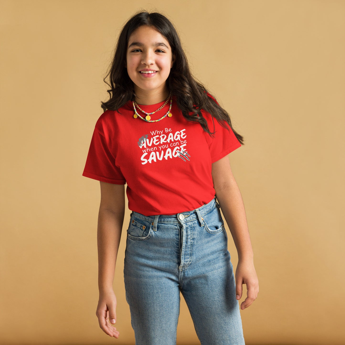 Why be average Youth classic tee