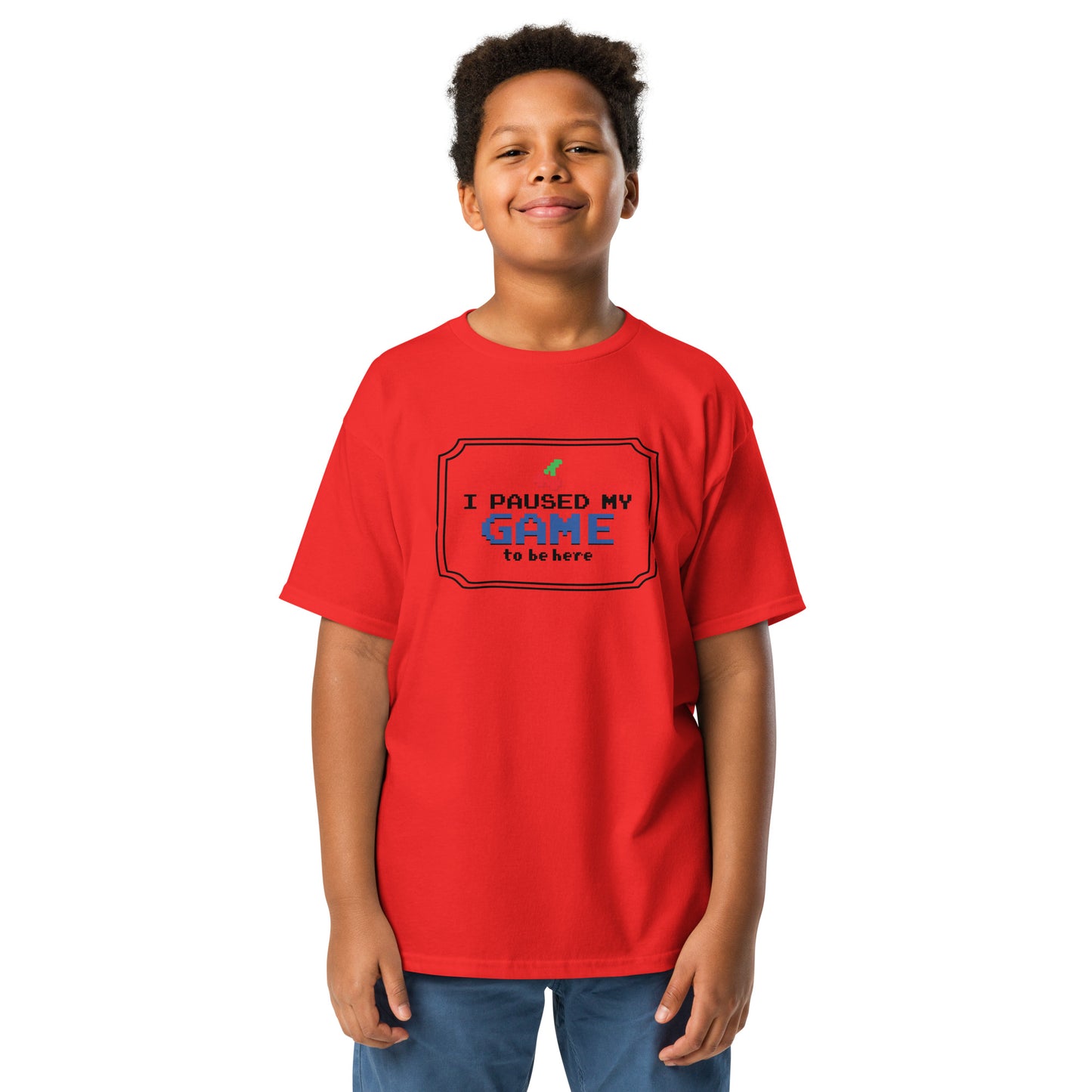 Paused my game Youth classic tee