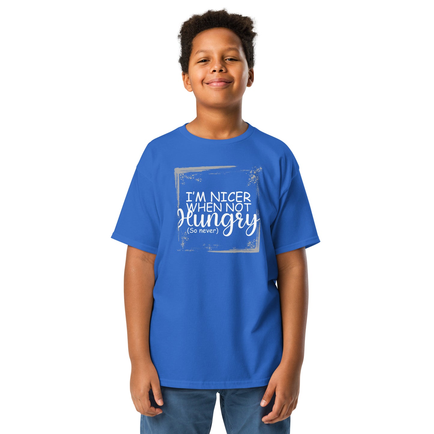 Nicer when not hungry Youth classic tee