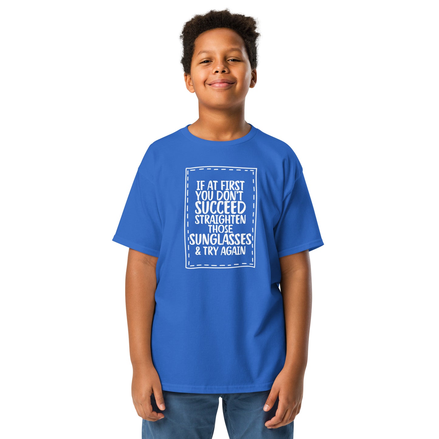 Straighten sunglasses Youth classic tee