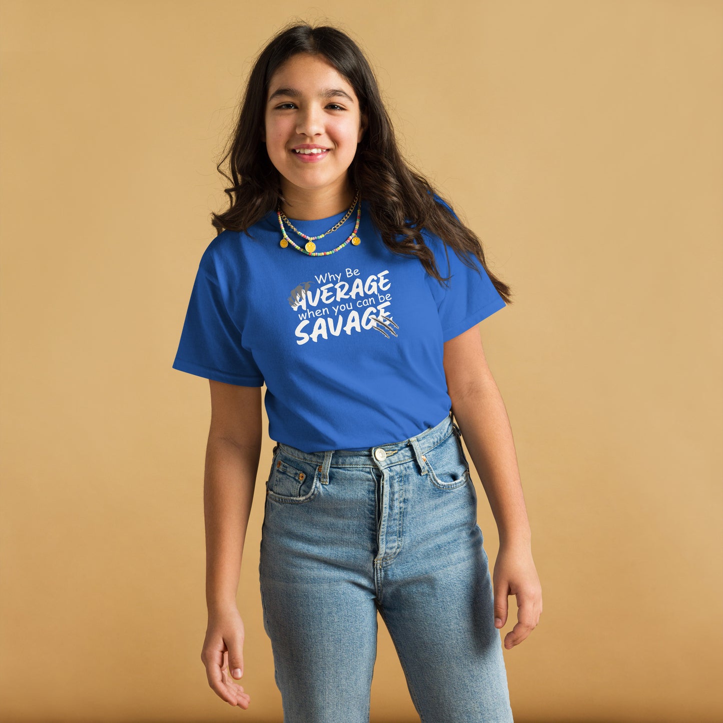 Why be average Youth classic tee