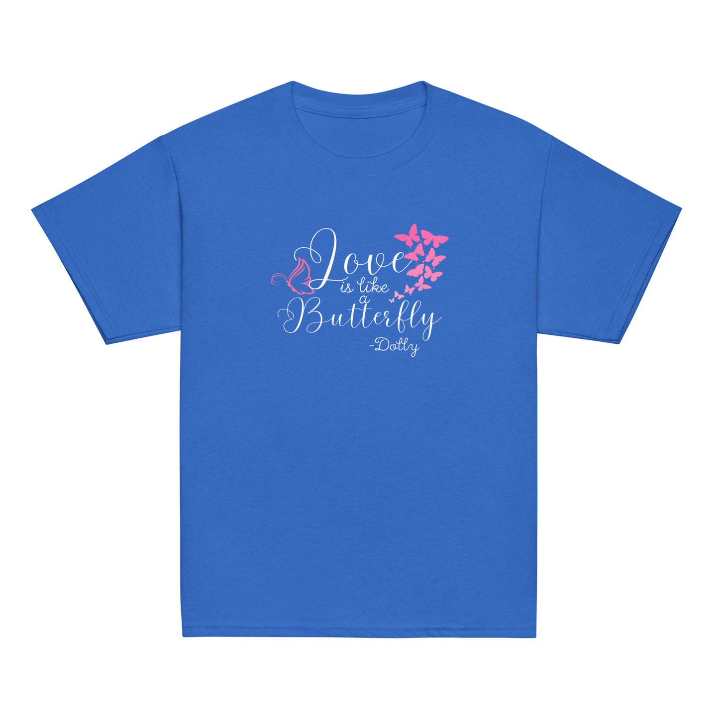 Love is like butterfly Youth classic tee