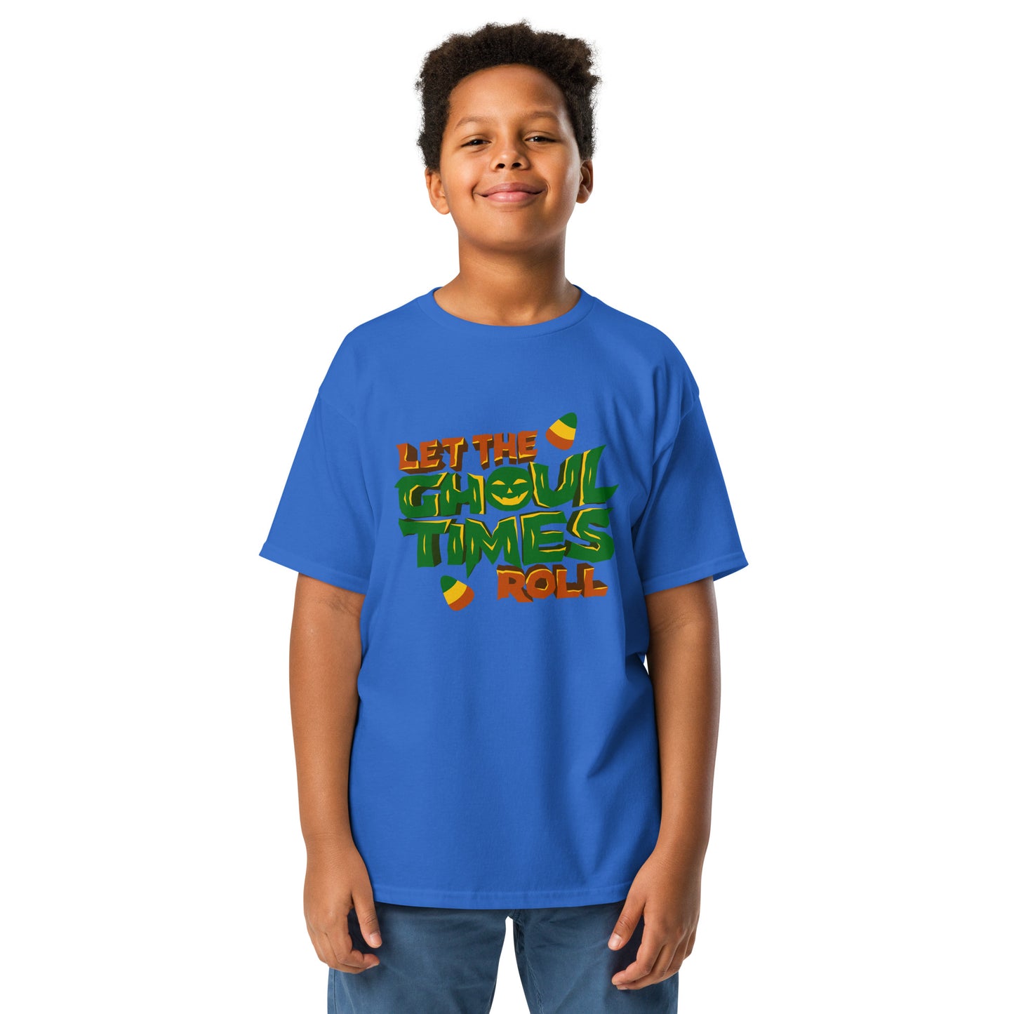 Let the ghoul times roll Youth classic tee