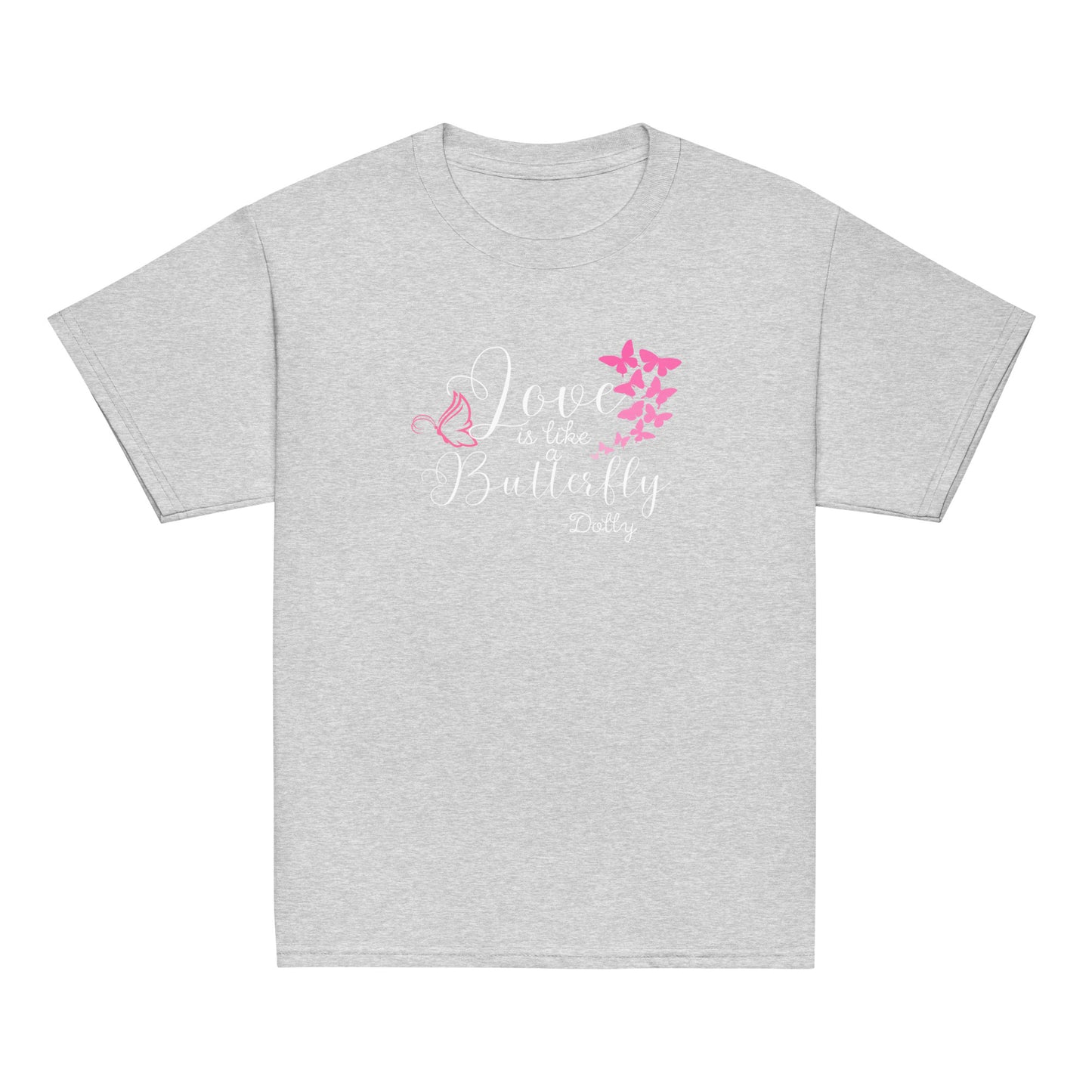 Love is like butterfly Youth classic tee