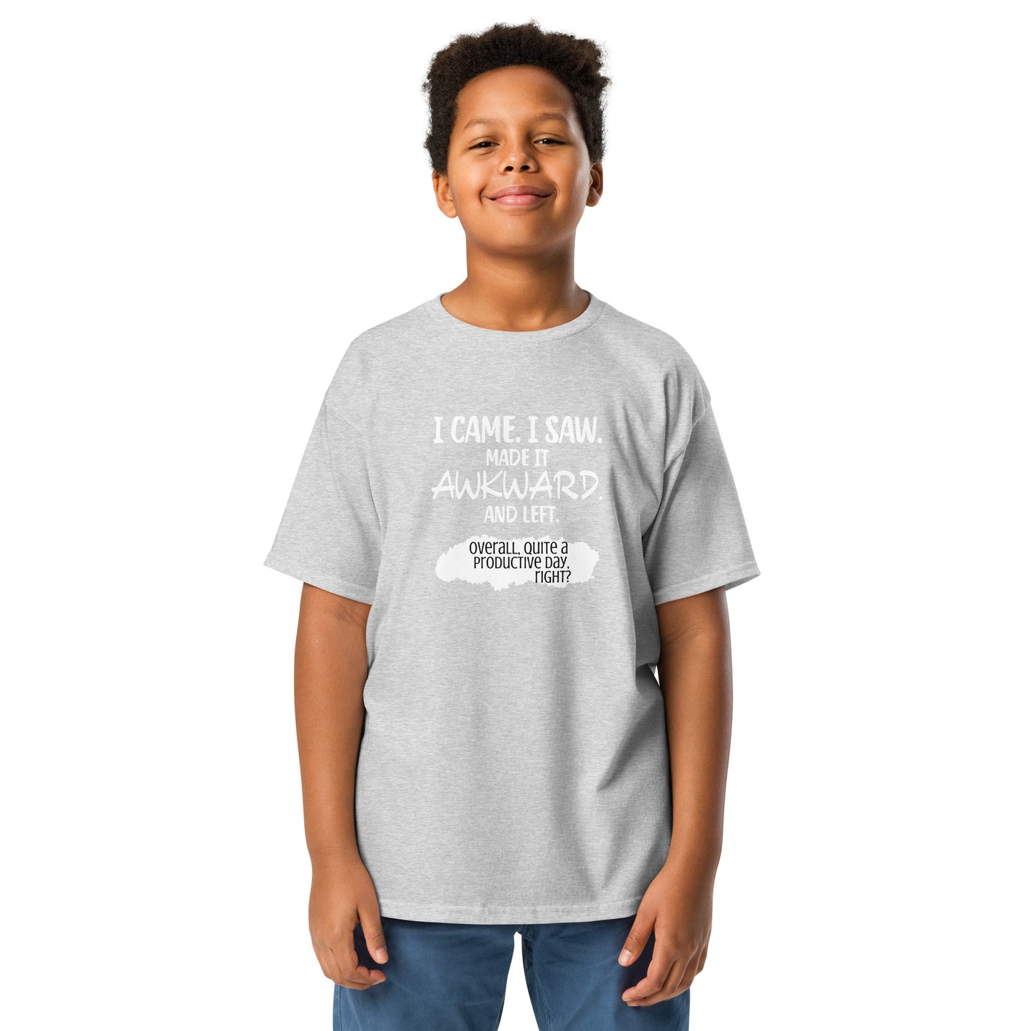I made it awkward Youth classic tee