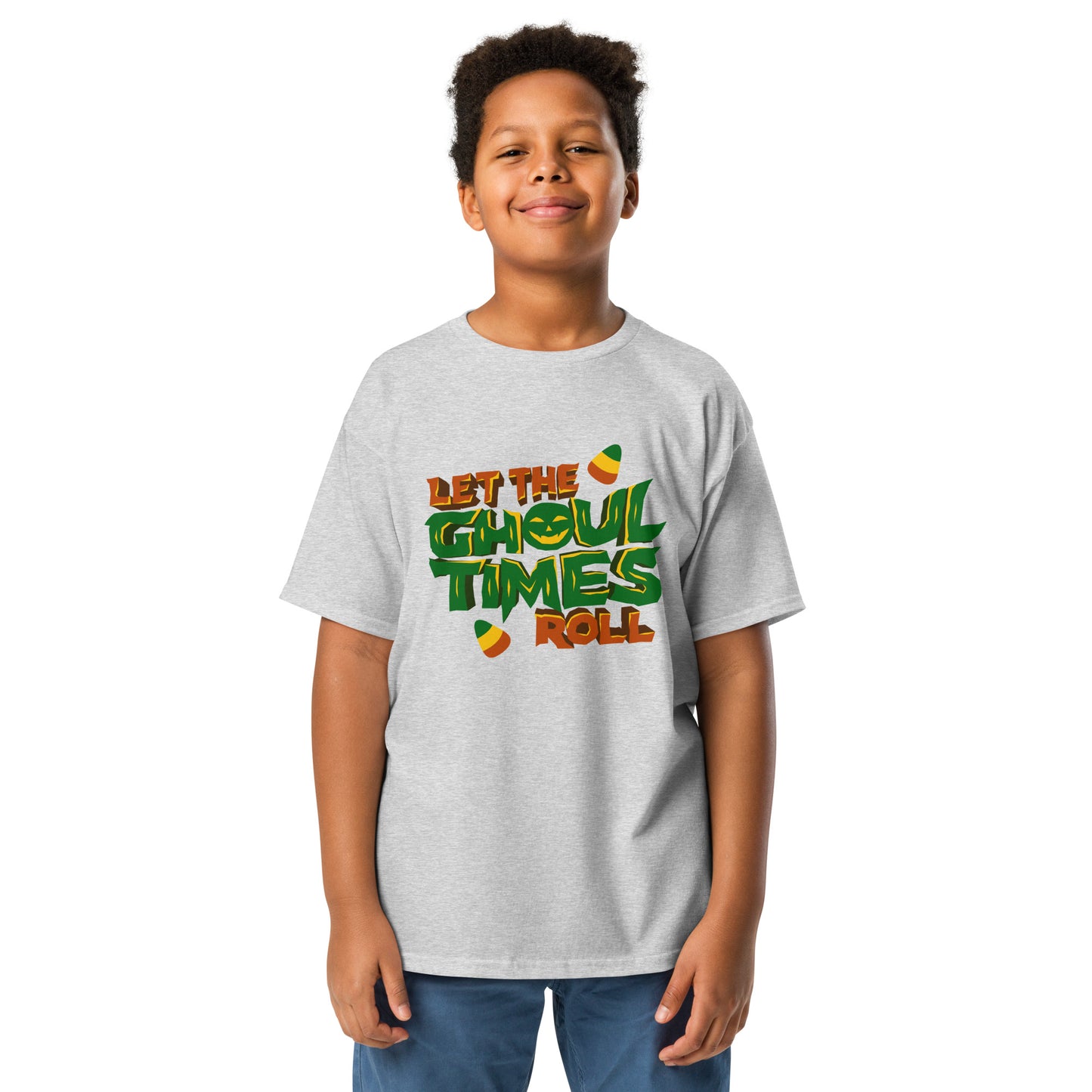 Let the ghoul times roll Youth classic tee