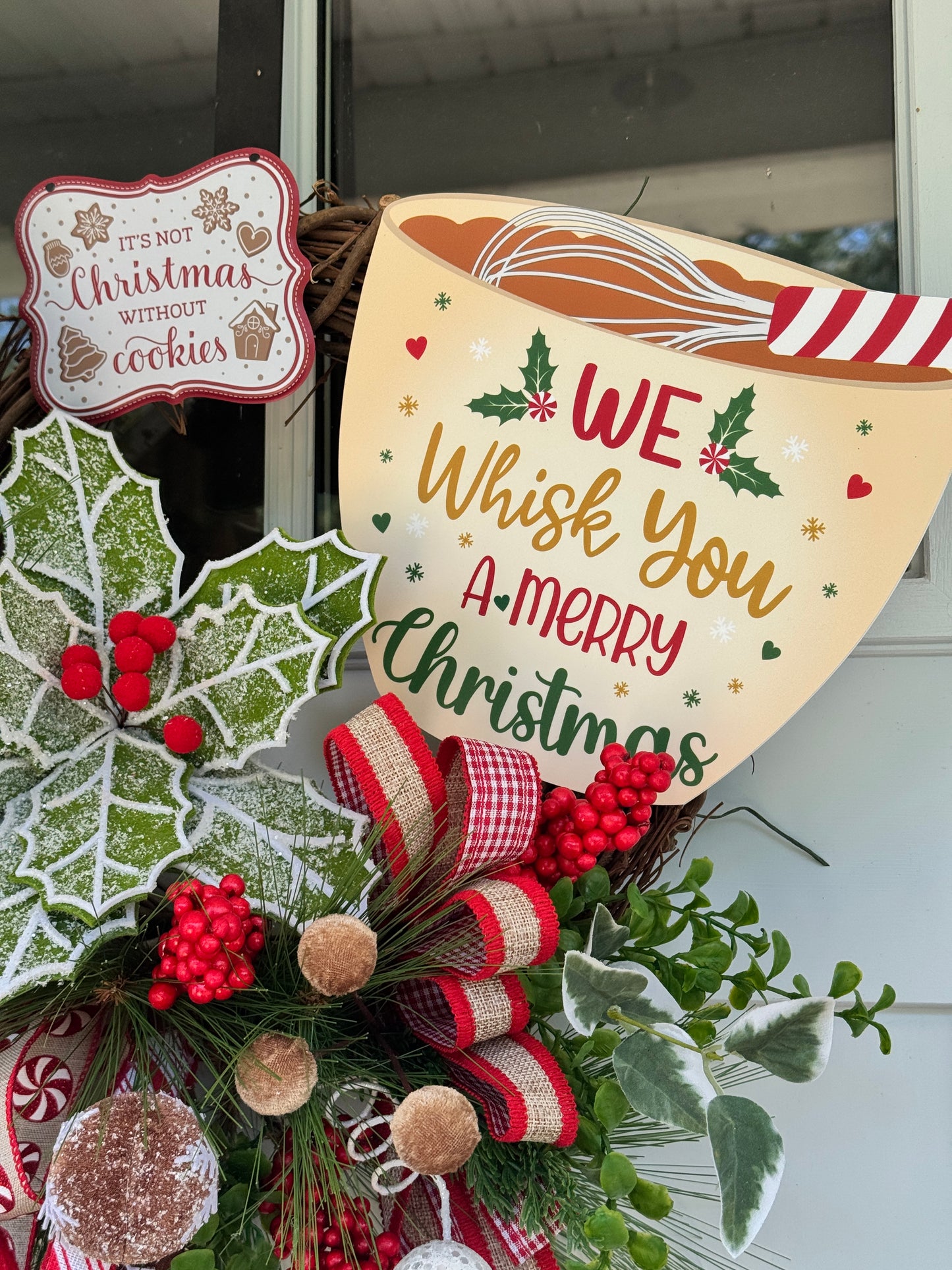 Gingerbread “Whisking You a Merry Christmas” Wreath