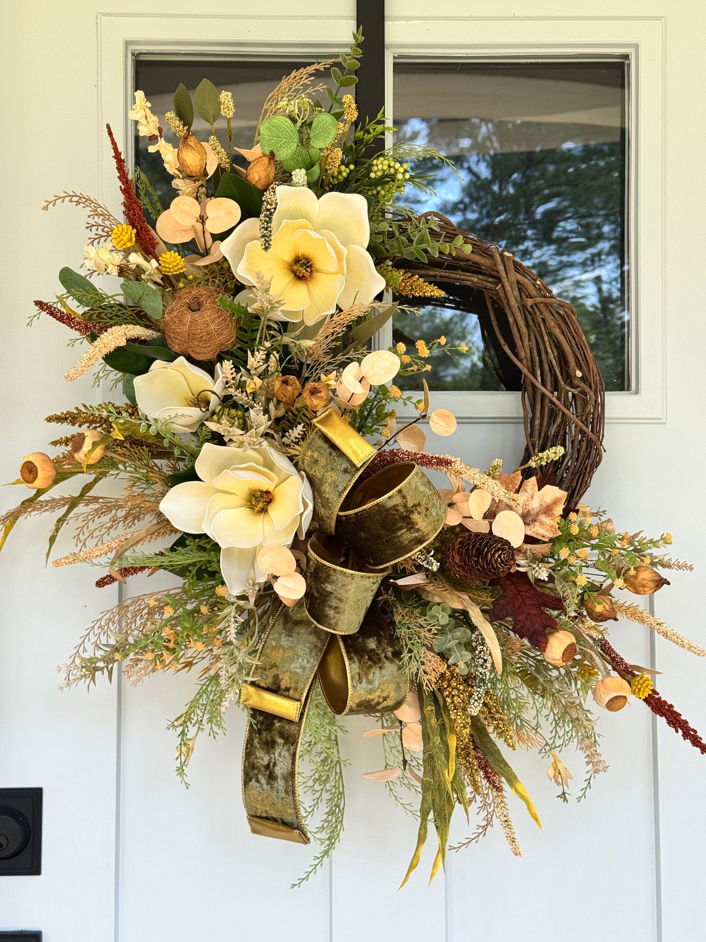Southern Charm Fall Grapevine Wreath