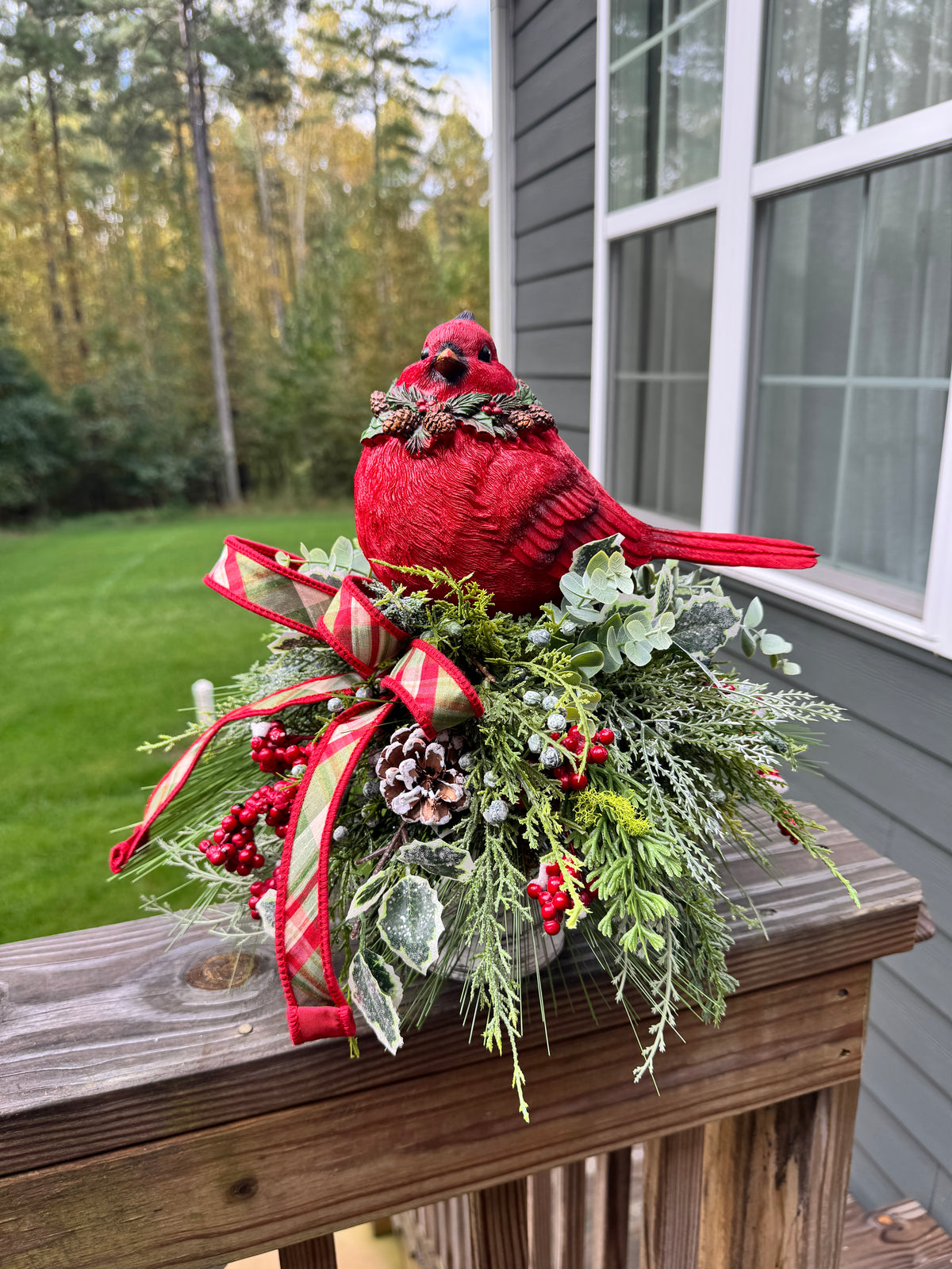 Cardinal Candlestick Centerpiece