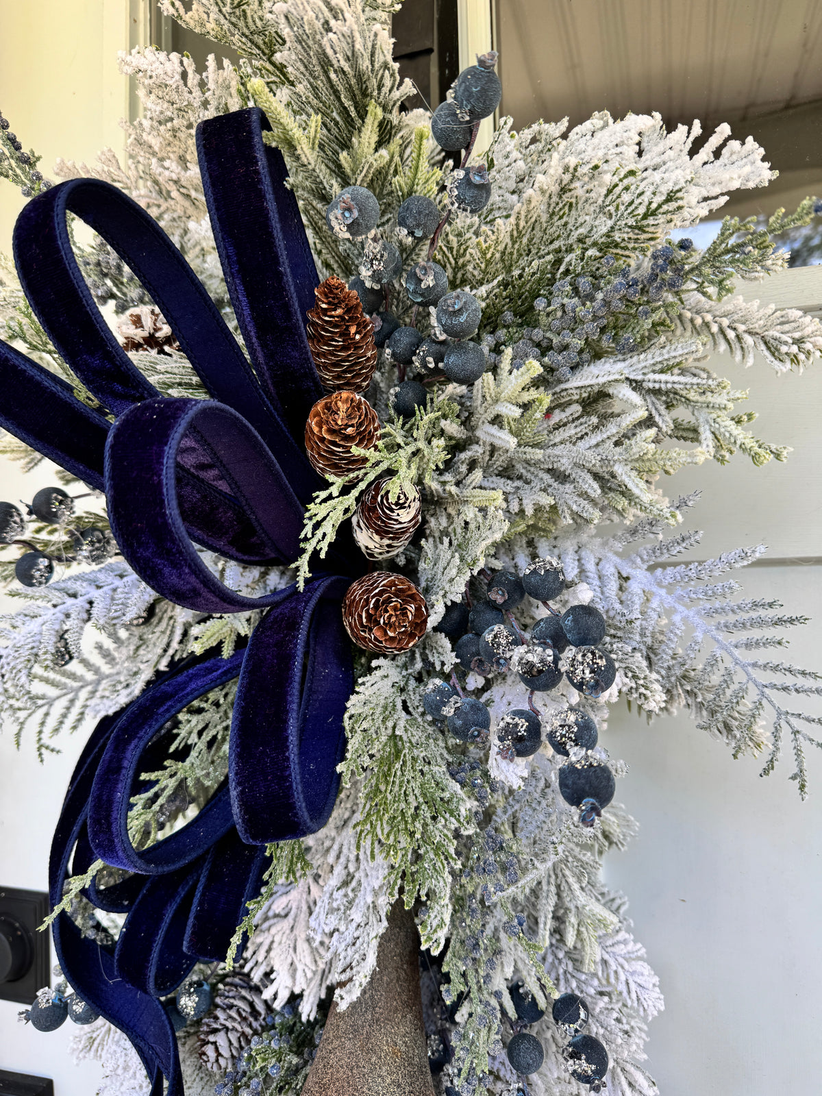 Winter Wonderland Cedar & Snowy Pine Wreath