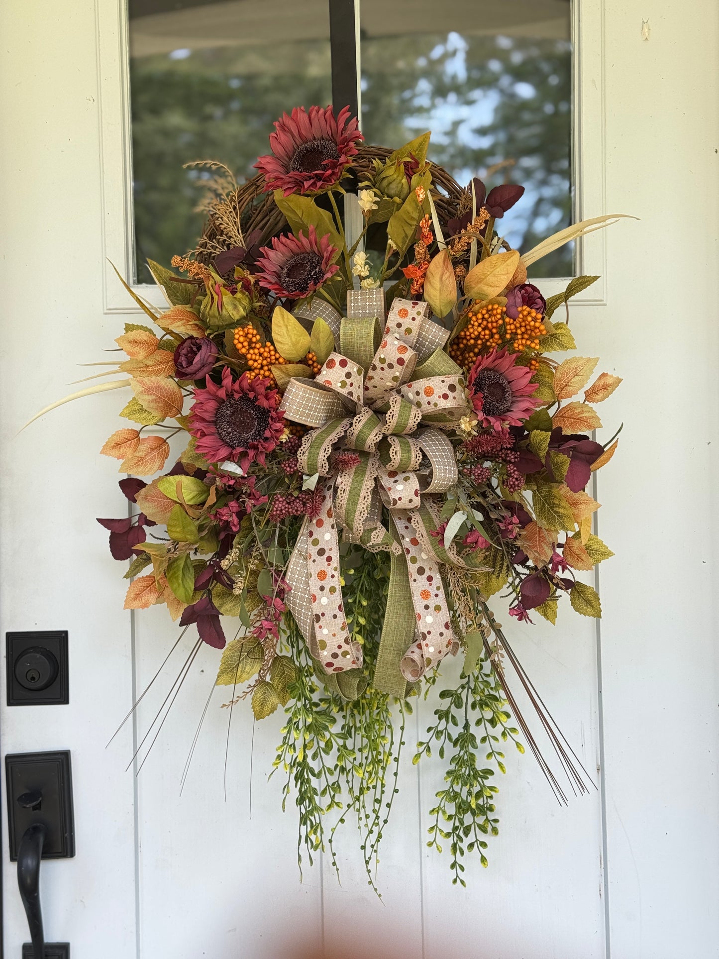 Soft Autumn Tones Floral Wreath