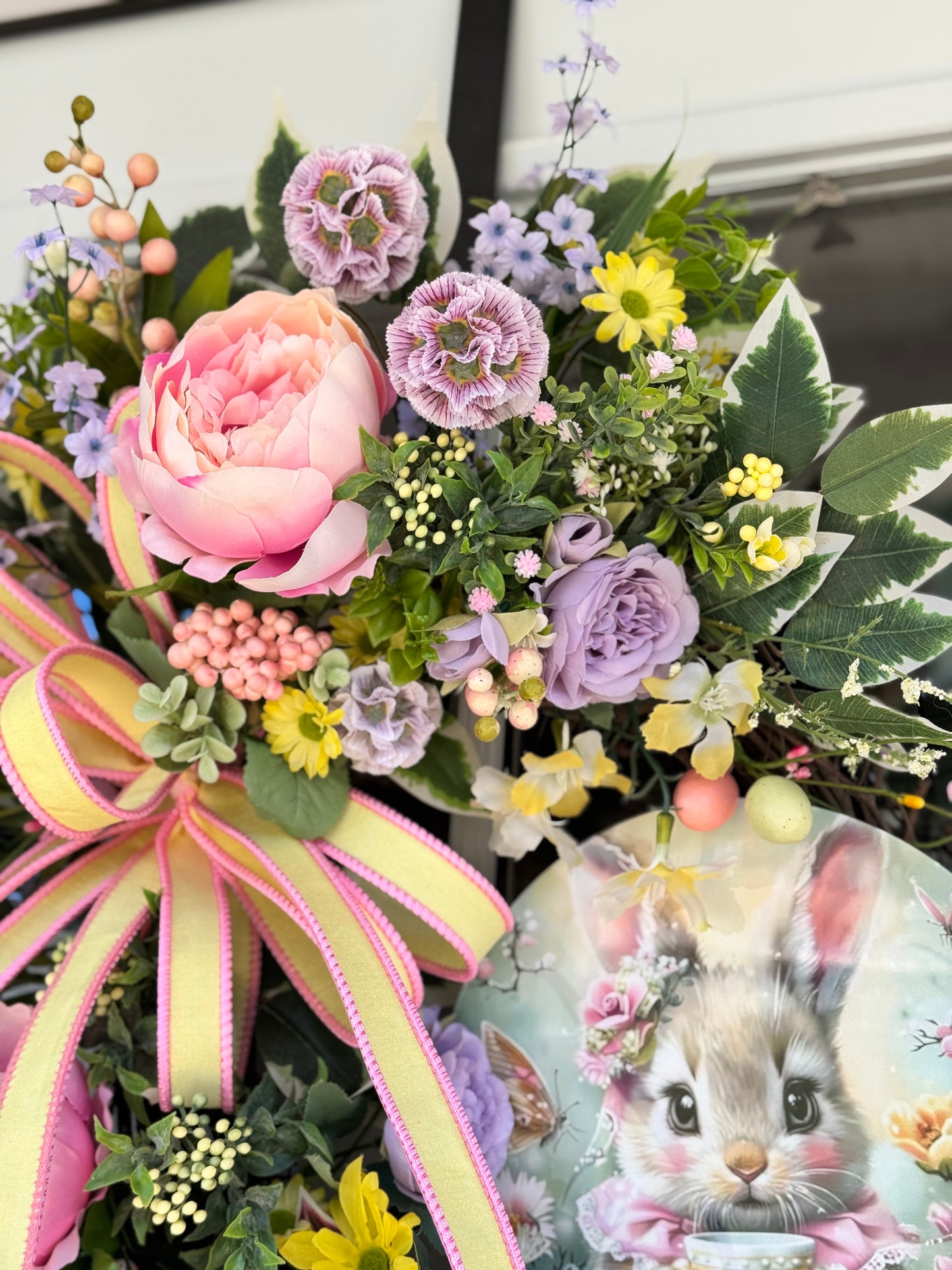 Sweet Spring/Easter Floral Wreath