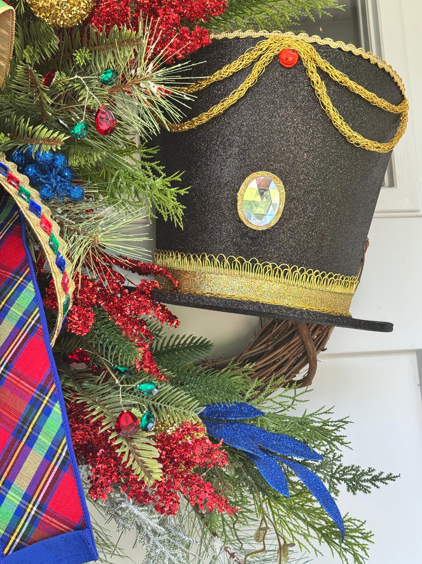 Handmade Nutcracker Grapevine Wreath