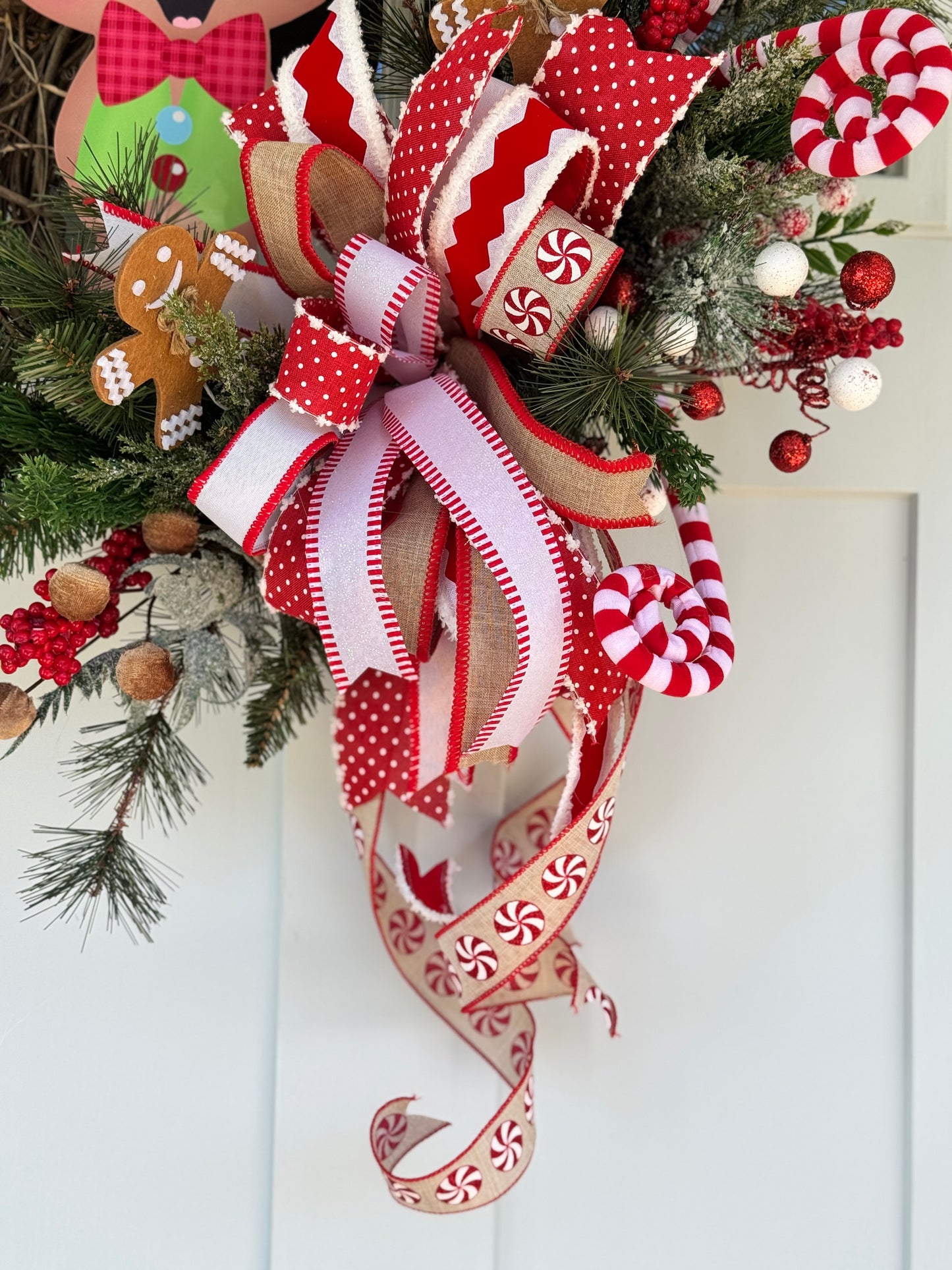 Gingerbread Boy Holiday Wreath