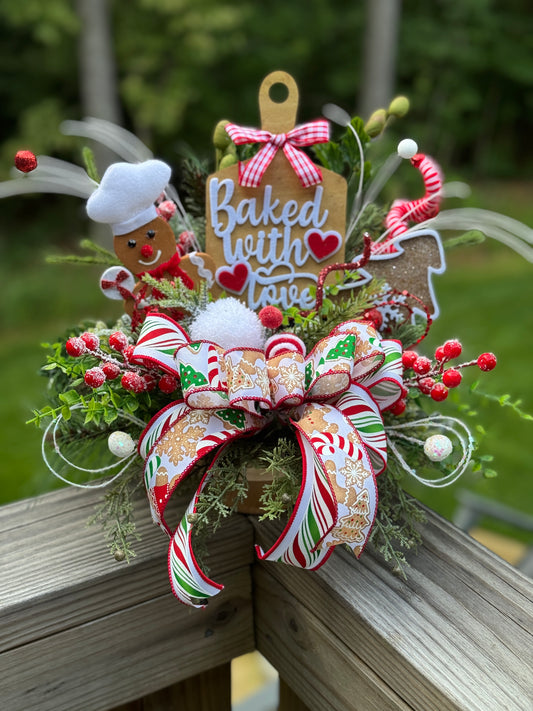 Gingerbread “Baked With Love” Arrangement
