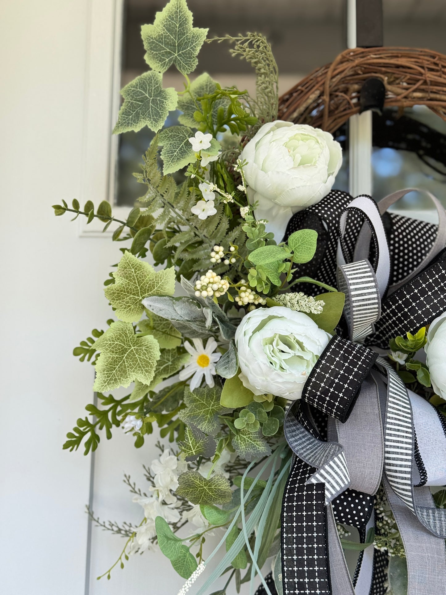 Enchanting Everyday White Grapevine Wreath