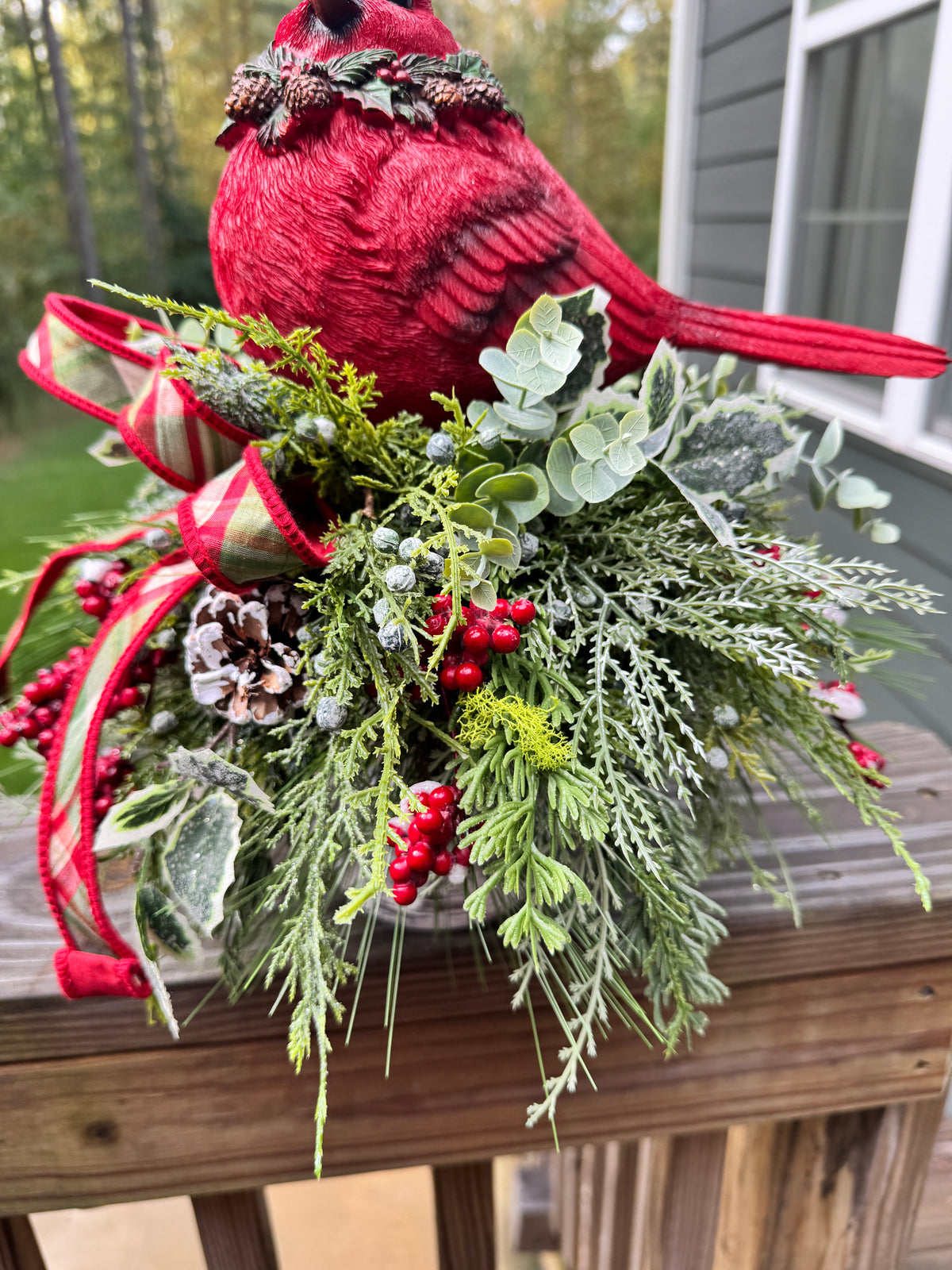 Cardinal Candlestick Centerpiece
