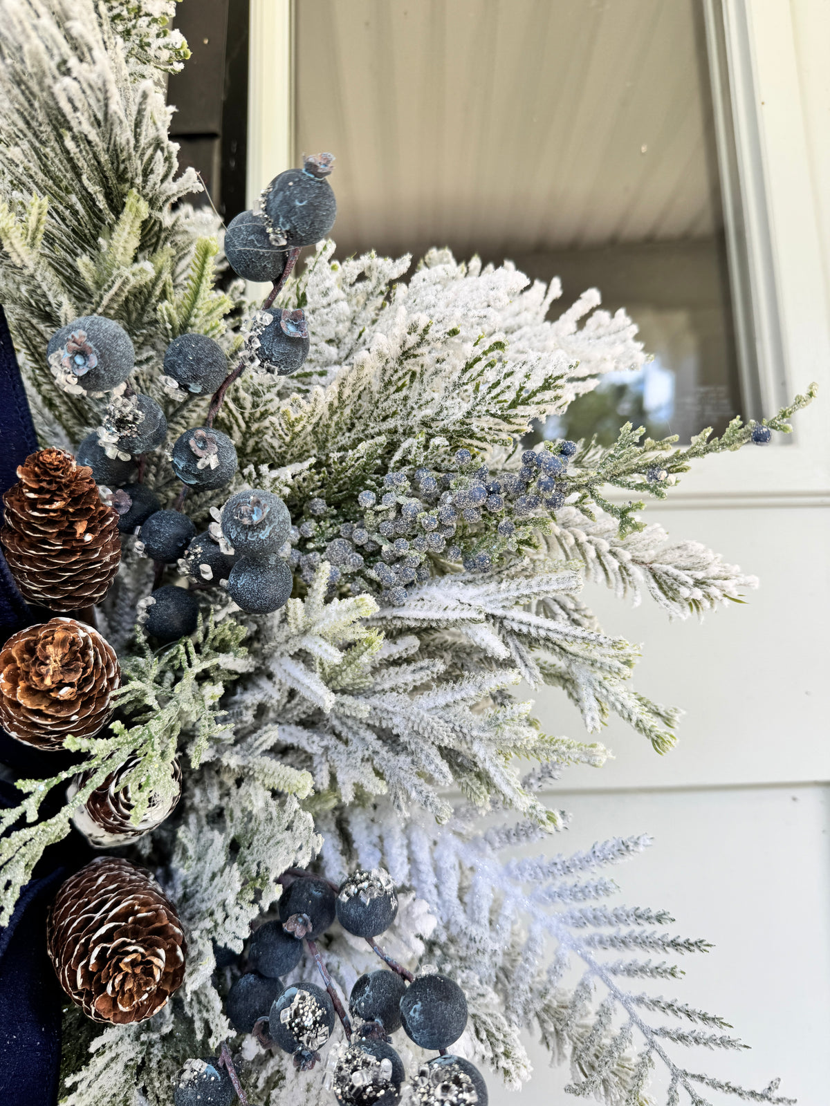Winter Wonderland Cedar & Snowy Pine Wreath
