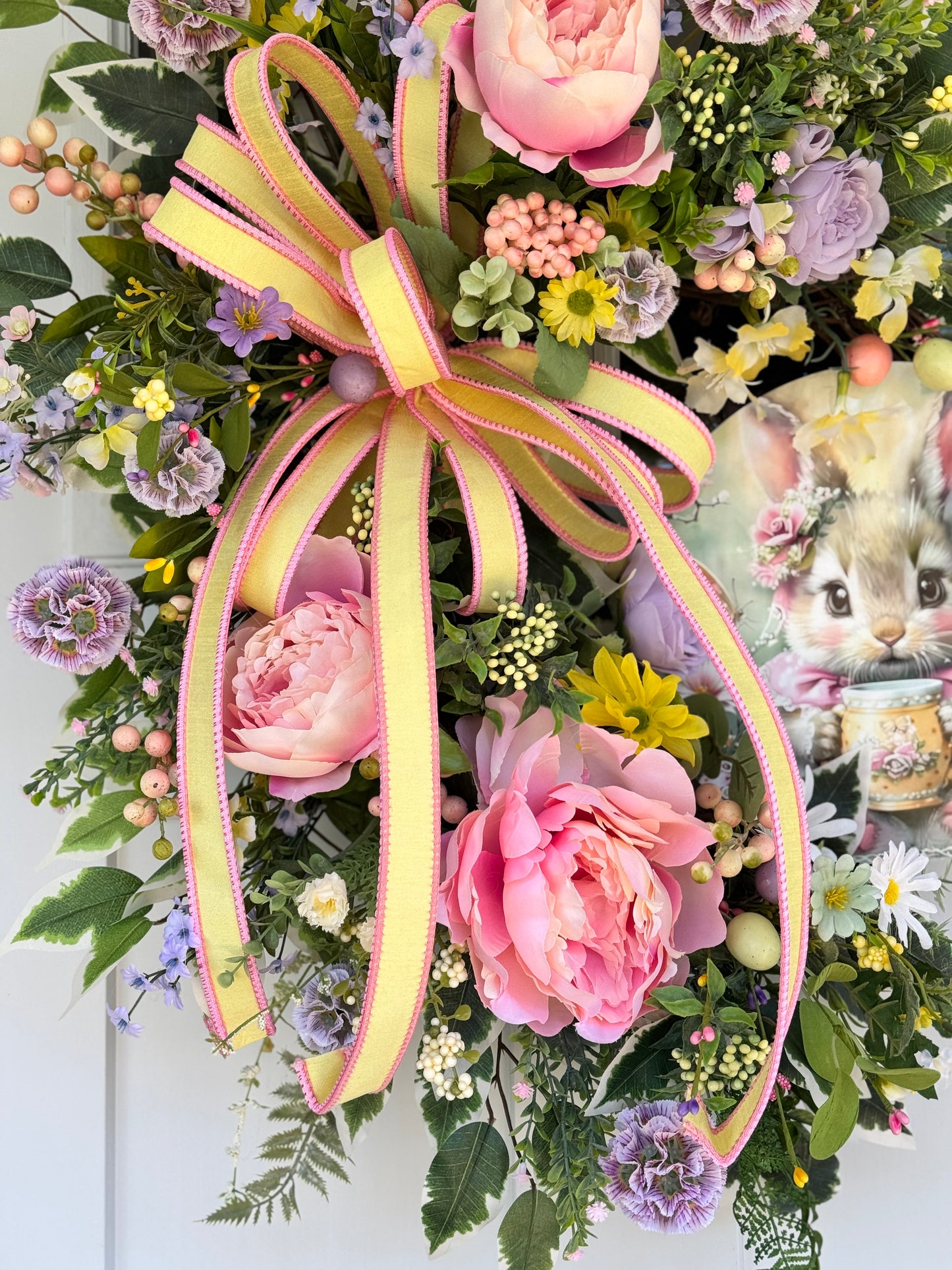 Sweet Spring/Easter Floral Wreath