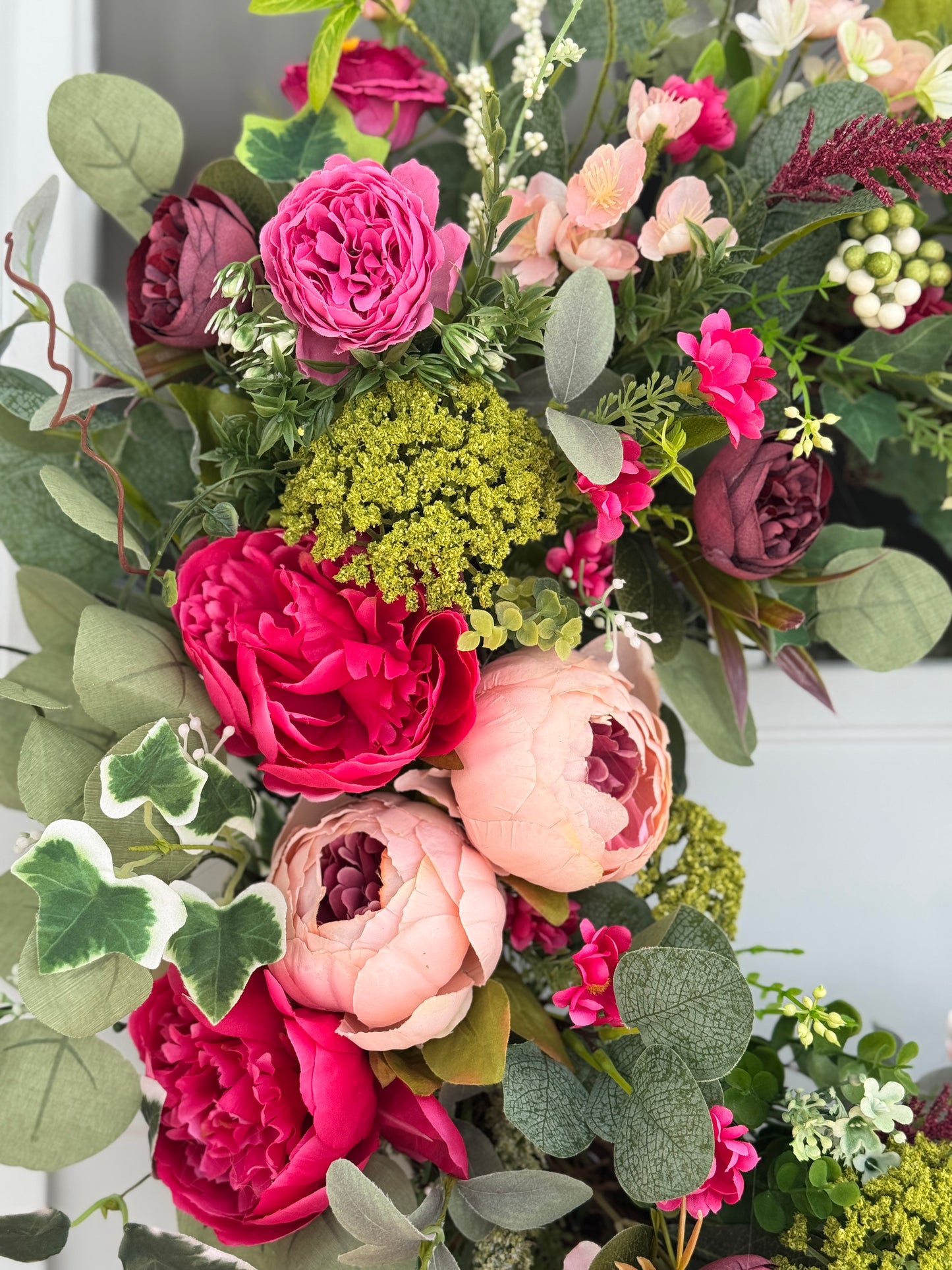 English Cottage Inspired Wreath