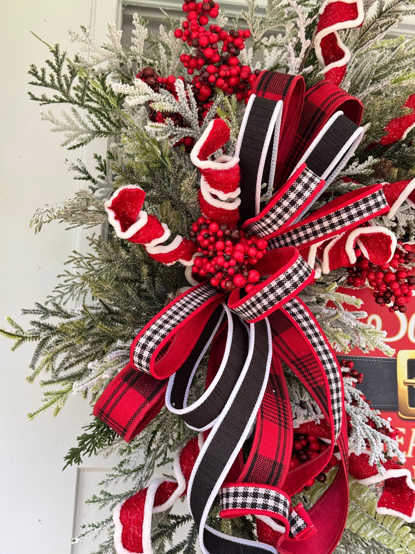 “Santa Please Stop Here” Christmas Wreath