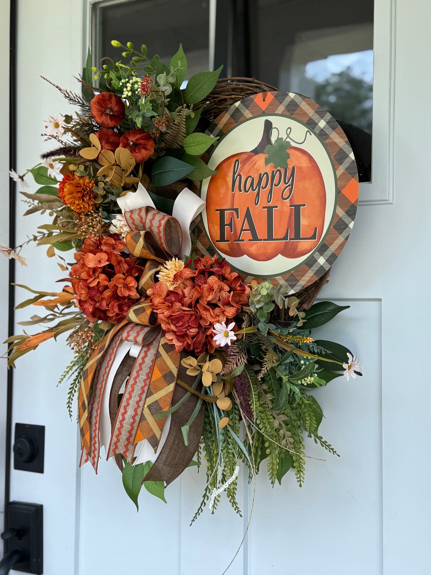 Happy Fall Floral Wreath