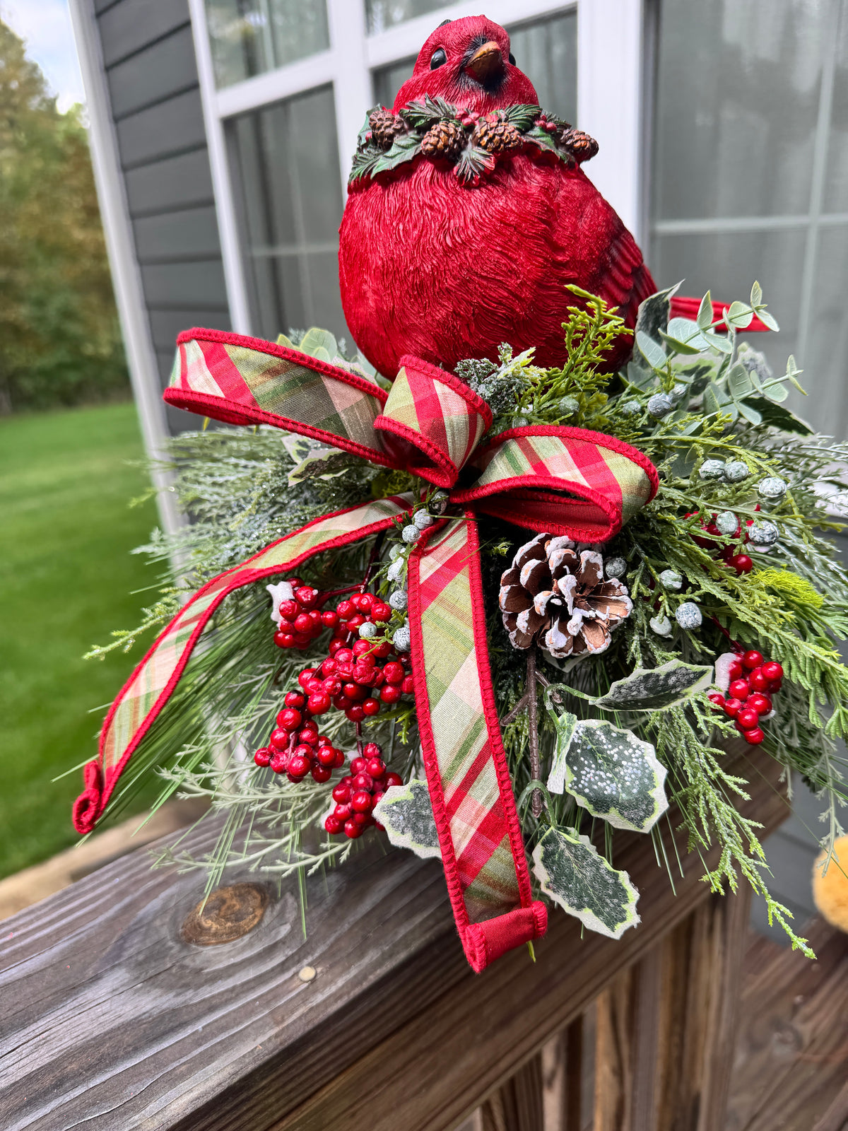 Cardinal Candlestick Centerpiece