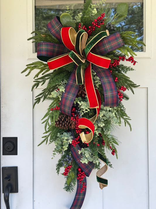 Traditional Tartan Winter/Christmas Wreath