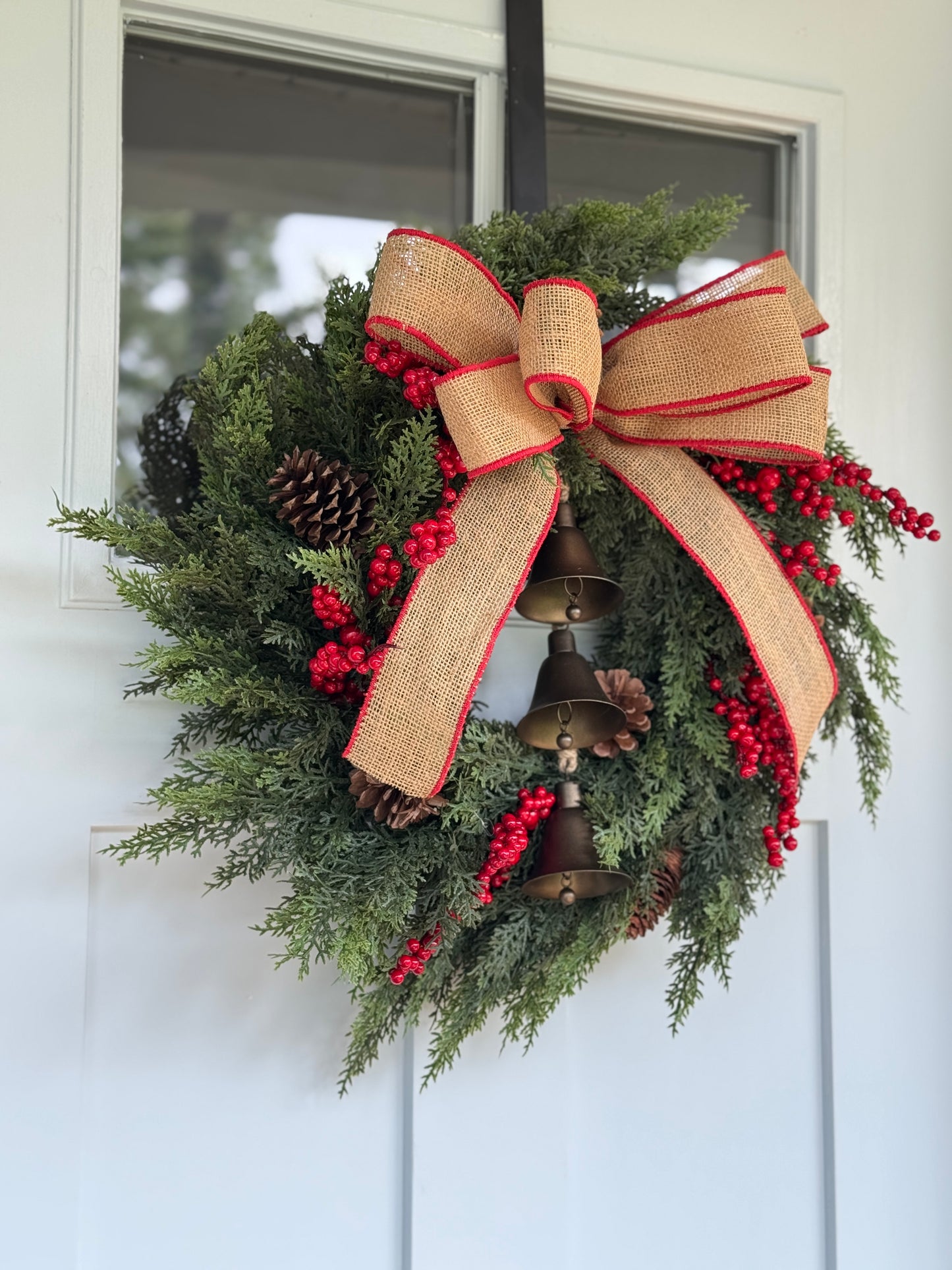 Traditional Real Touch Cedar Wreath