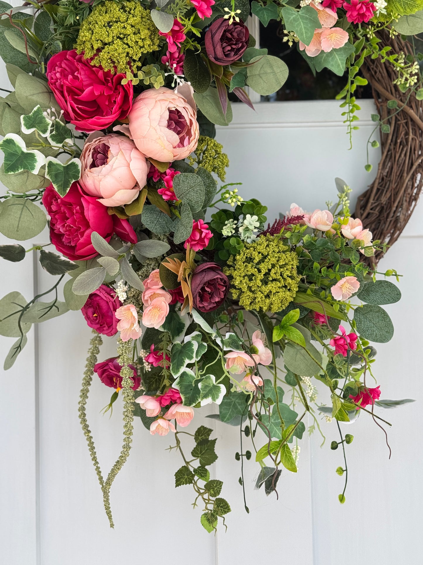 English Cottage Inspired Wreath